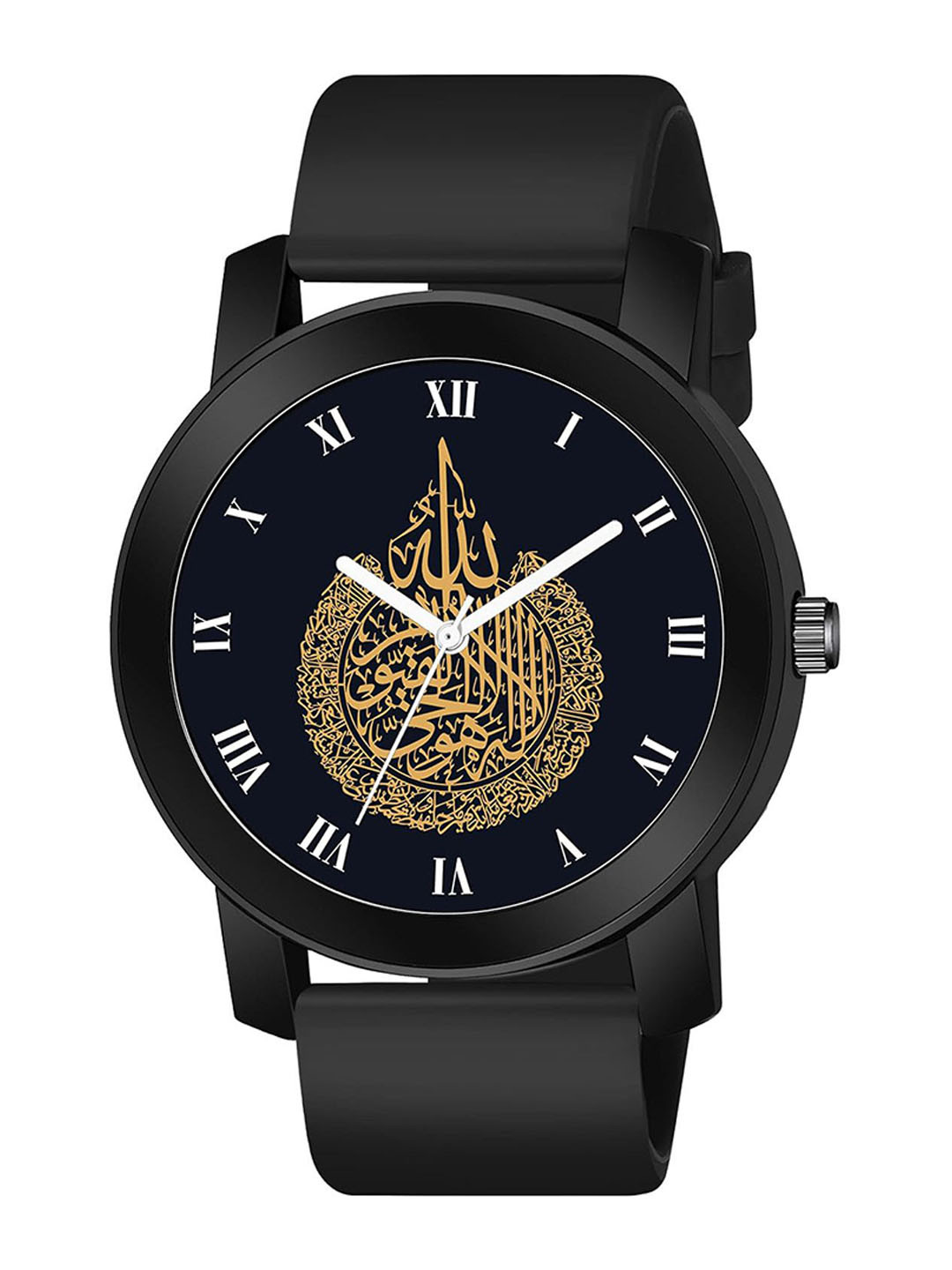 CSAMON Men Analogue Watch PandoBLK Islamic ROM04 804 BLK_SH