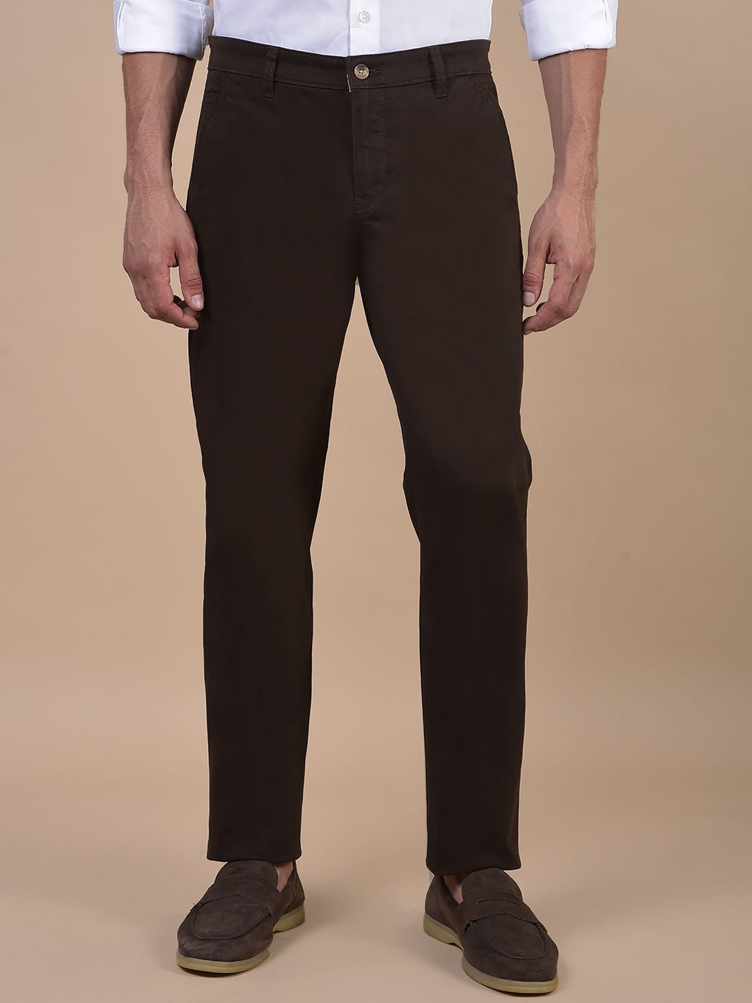 Cantabil Men Non Plated Regular Fit Trousers