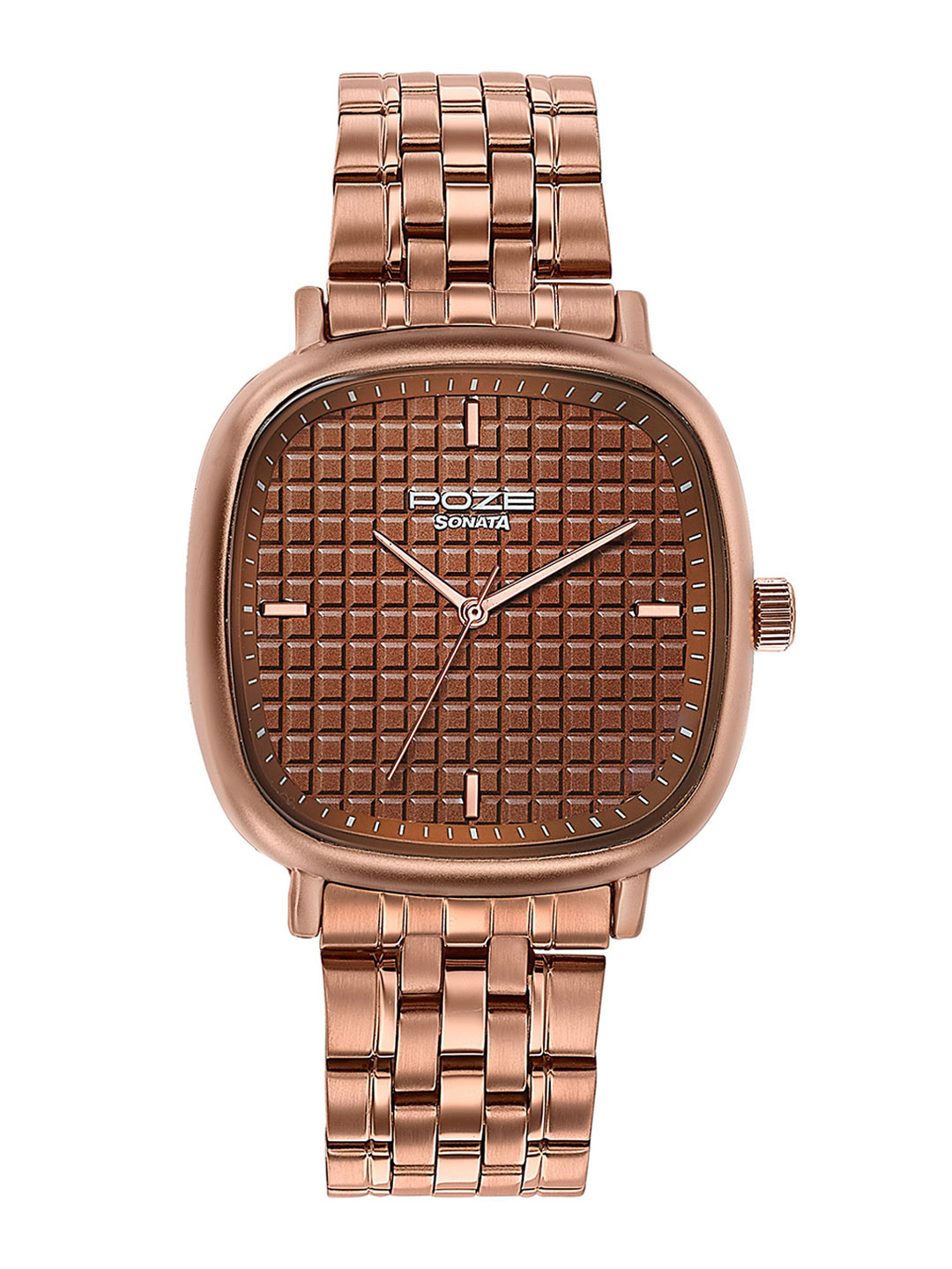 Sonata Poze Quartz Analog Dial Stainless Steel Strap Watch For Men - SP70072KM02