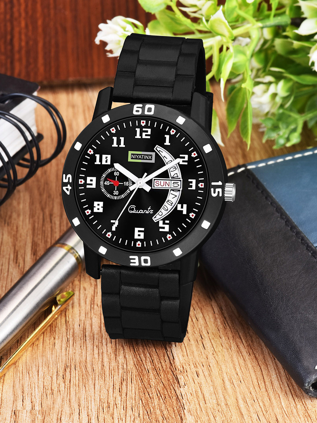 CSAMON Men Dial & Bracelet Style Straps Analogue Watch AeviyoBLK C1001BLK DD CD_SH