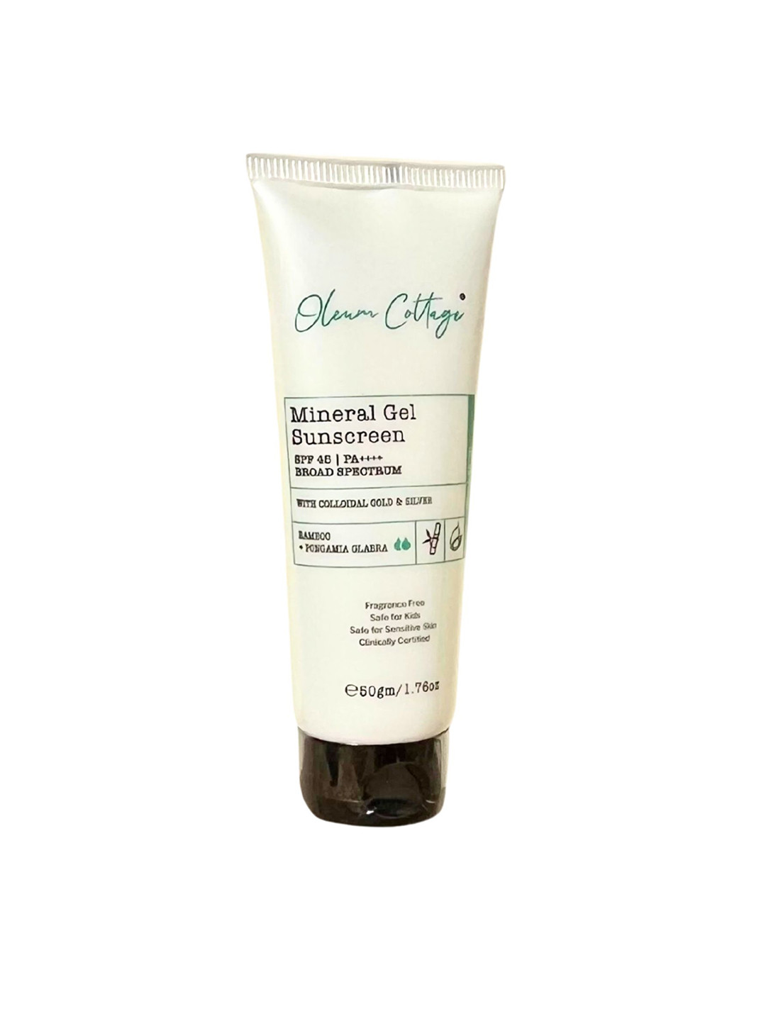 Oleum Cottage Mineral Sunscreen Gel SPF 45 PA++++ for Oily Sensitive Acne Prone Skin 50gm