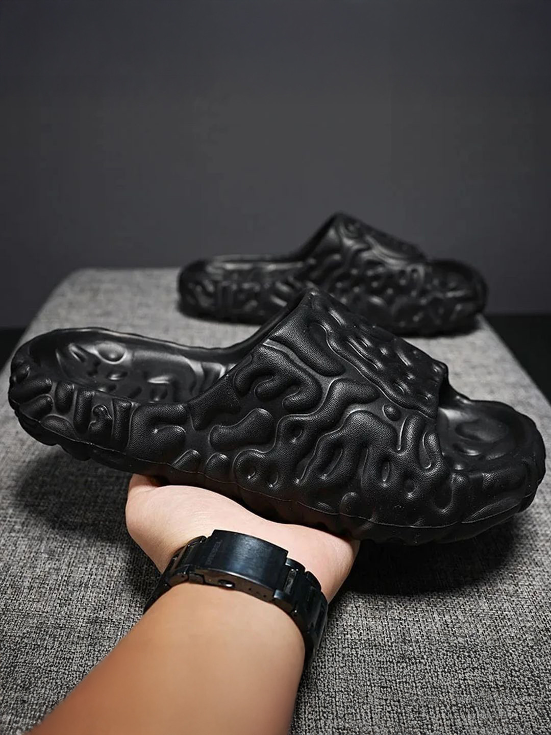 POLLOLOCO Unisex Anti-slip Rubber Sliders