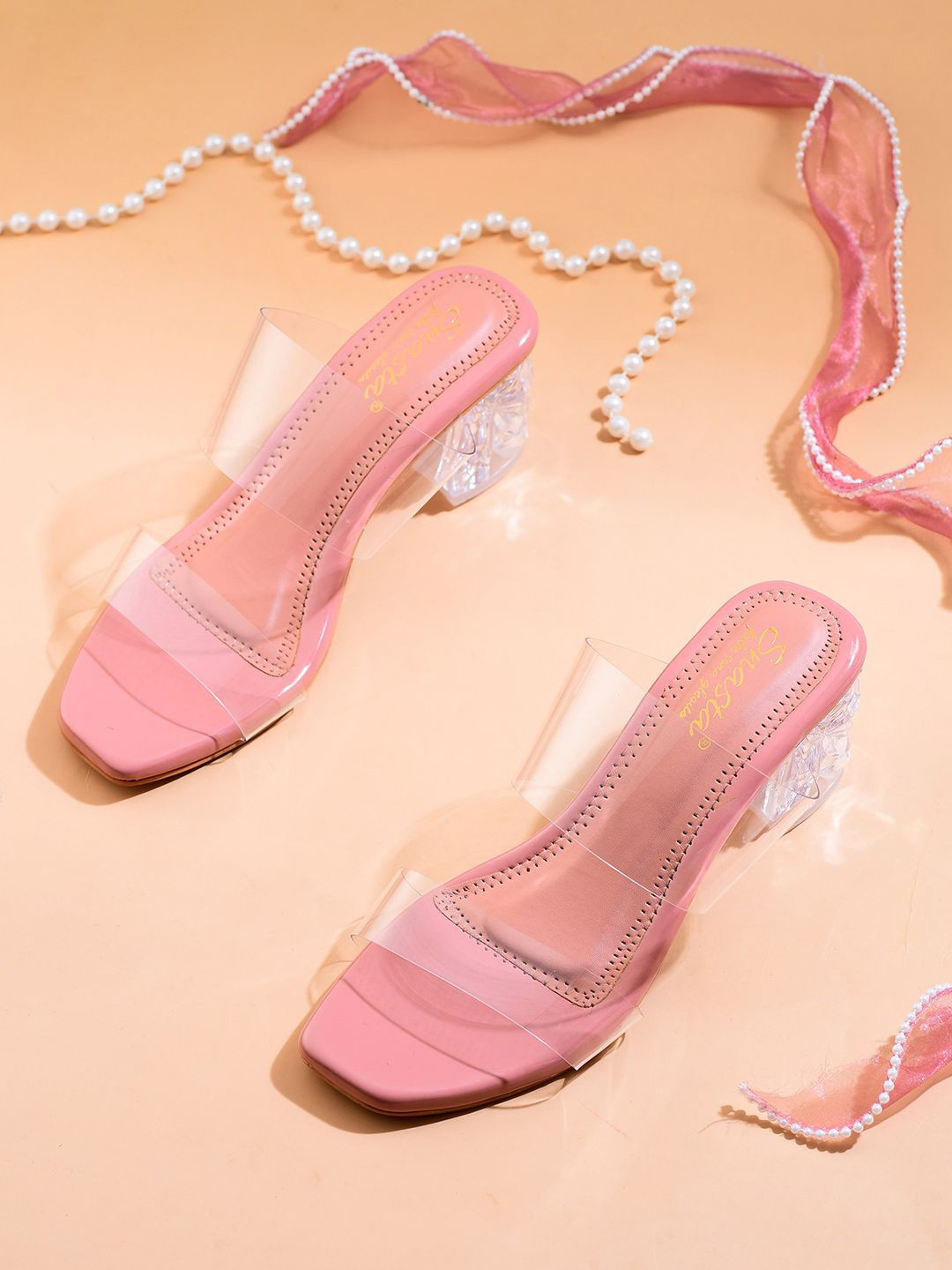 Snasta Women Open Toe Block Sandals
