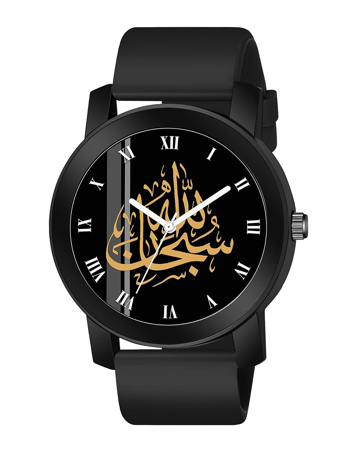 Gopal Shopcart Skeleton traps Analogue Watch PandoBLK-Islamic-ROM05-804-BLK_SH