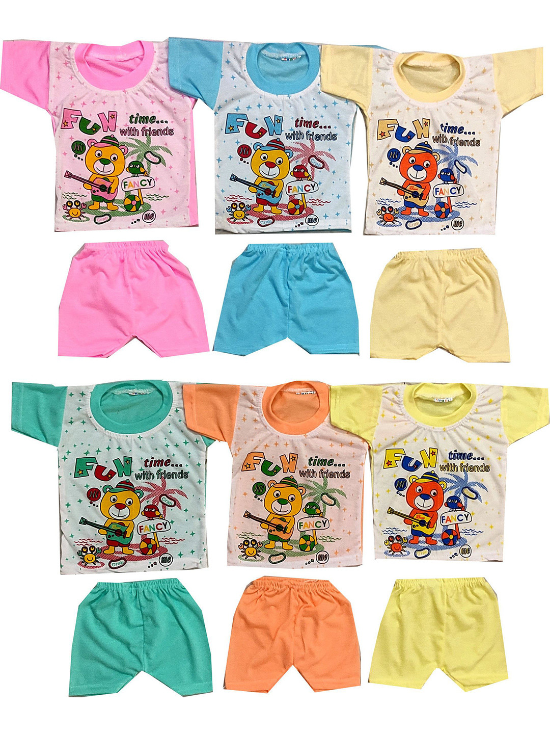 Fly Step Kids Pack Of 6 Clothing Set