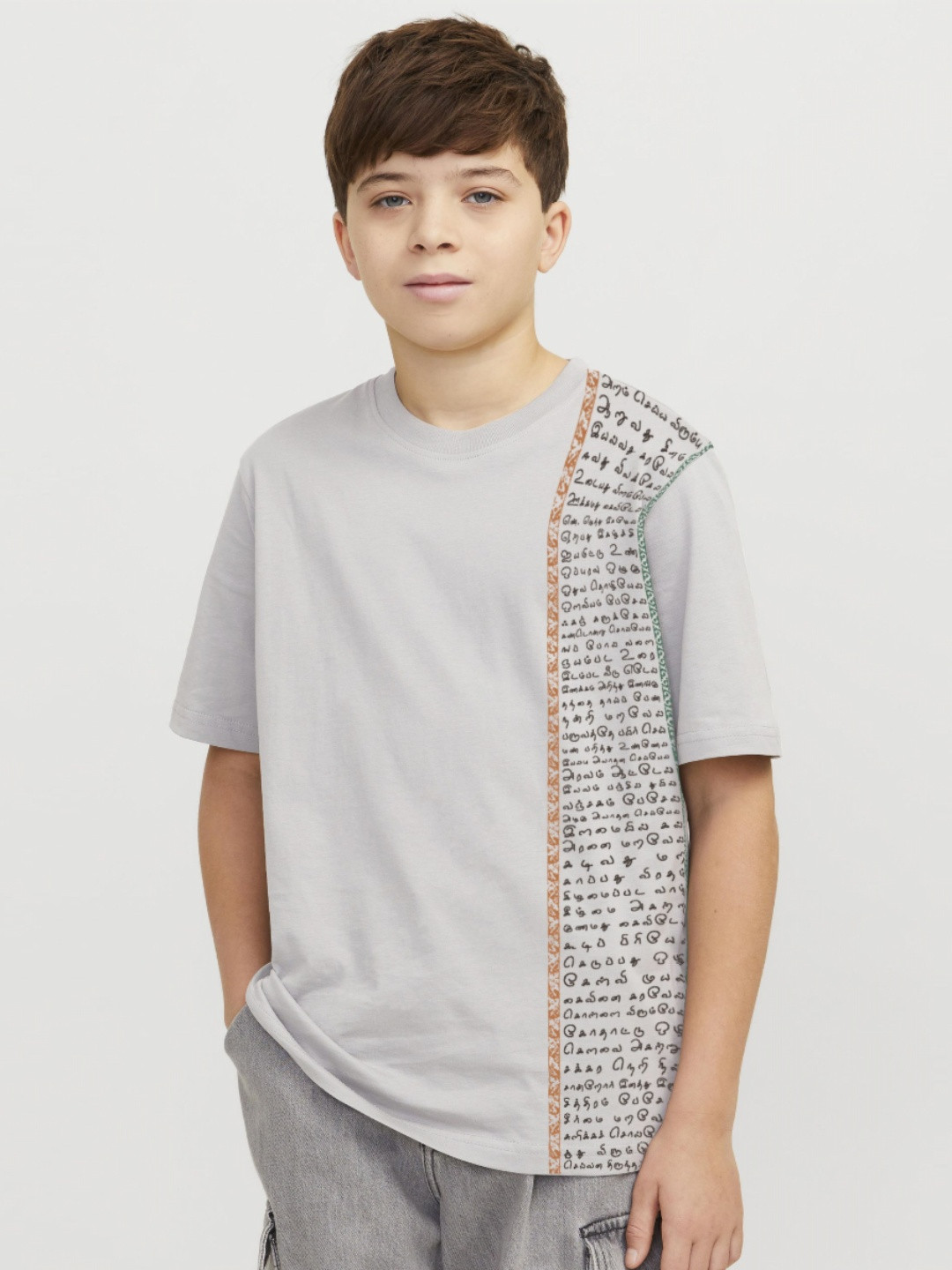J&JP Boys Typography Printed Oversized T-shirt