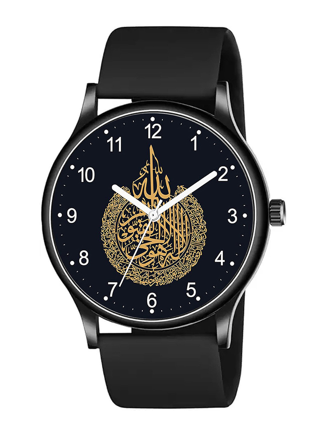 CSAMON Men Printed Dial Analogue Watch - SilmBLK Islamic NUM04 804BLK_SH
