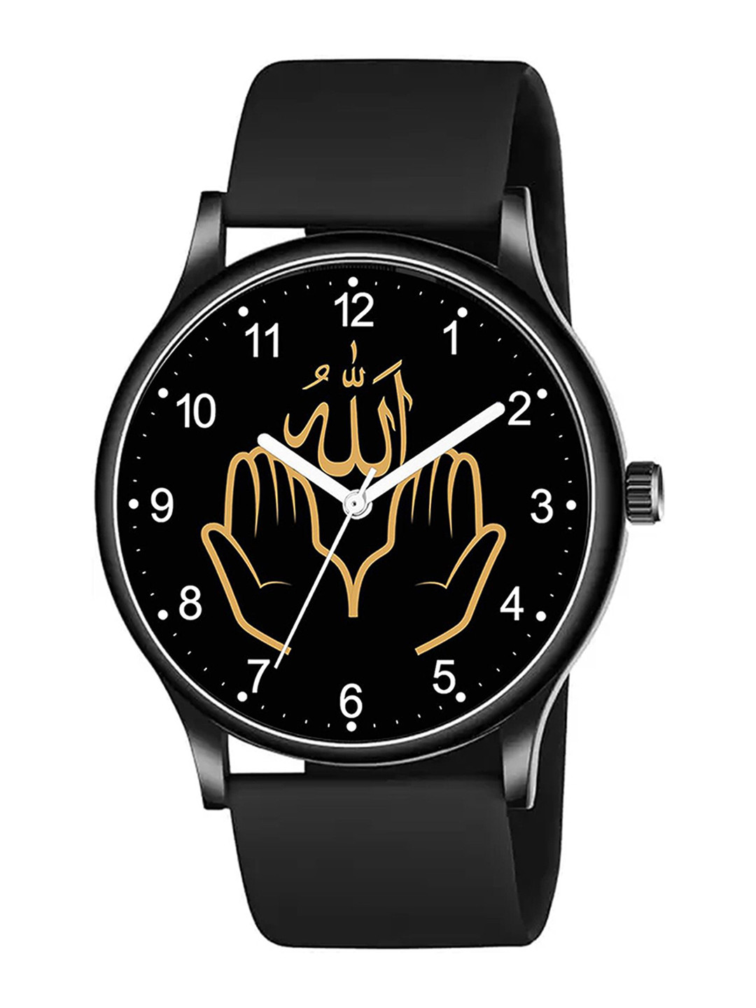 Gopal Shopcart Unisex Printed Dial & Straps Analogue Watch SilmBLK-Islamic-NUM03-804BLK_SH