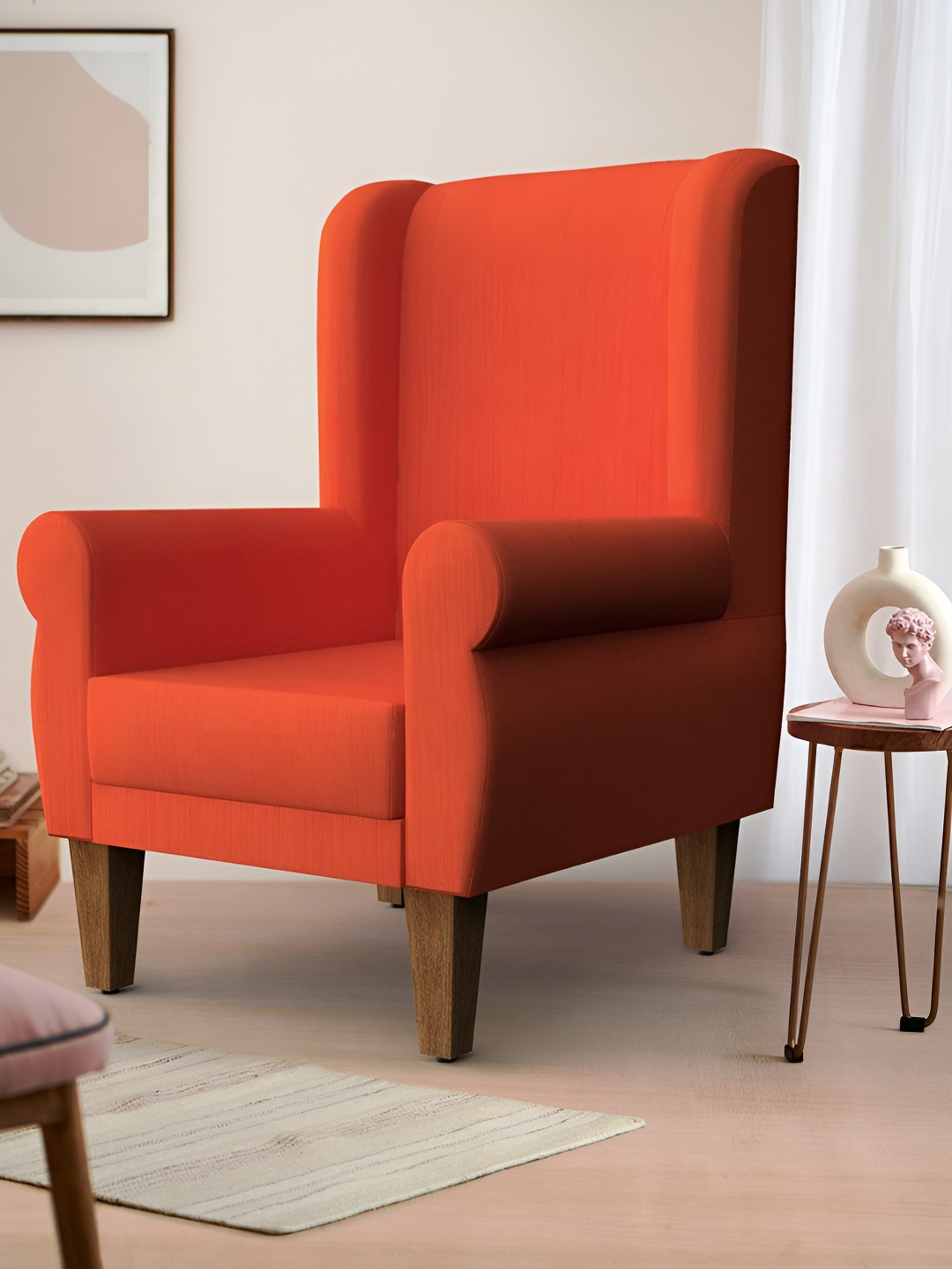 Chumbak Begum Coral Wing LoungeChair
