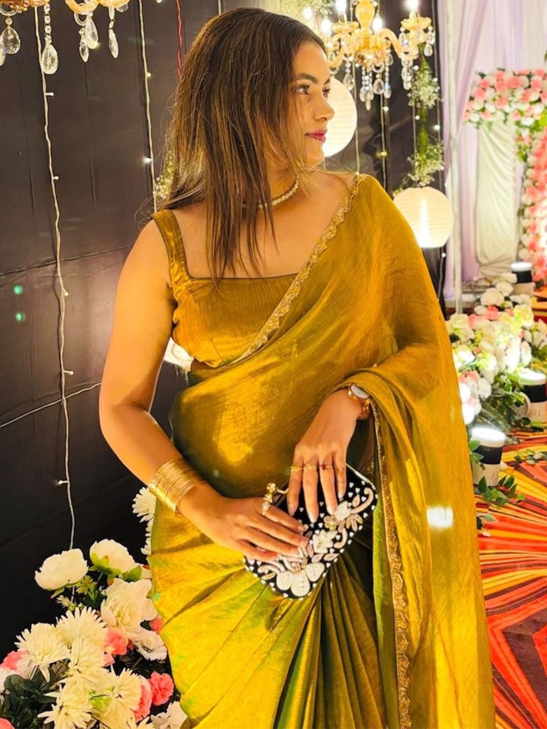 Celeb Styles Ombre Tissue Saree
