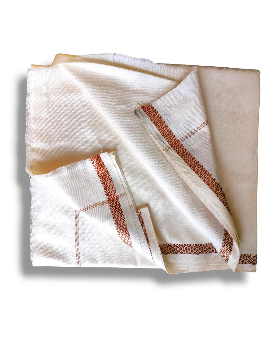 VANISHREE WORLD White Cotton Double Bed Blanket