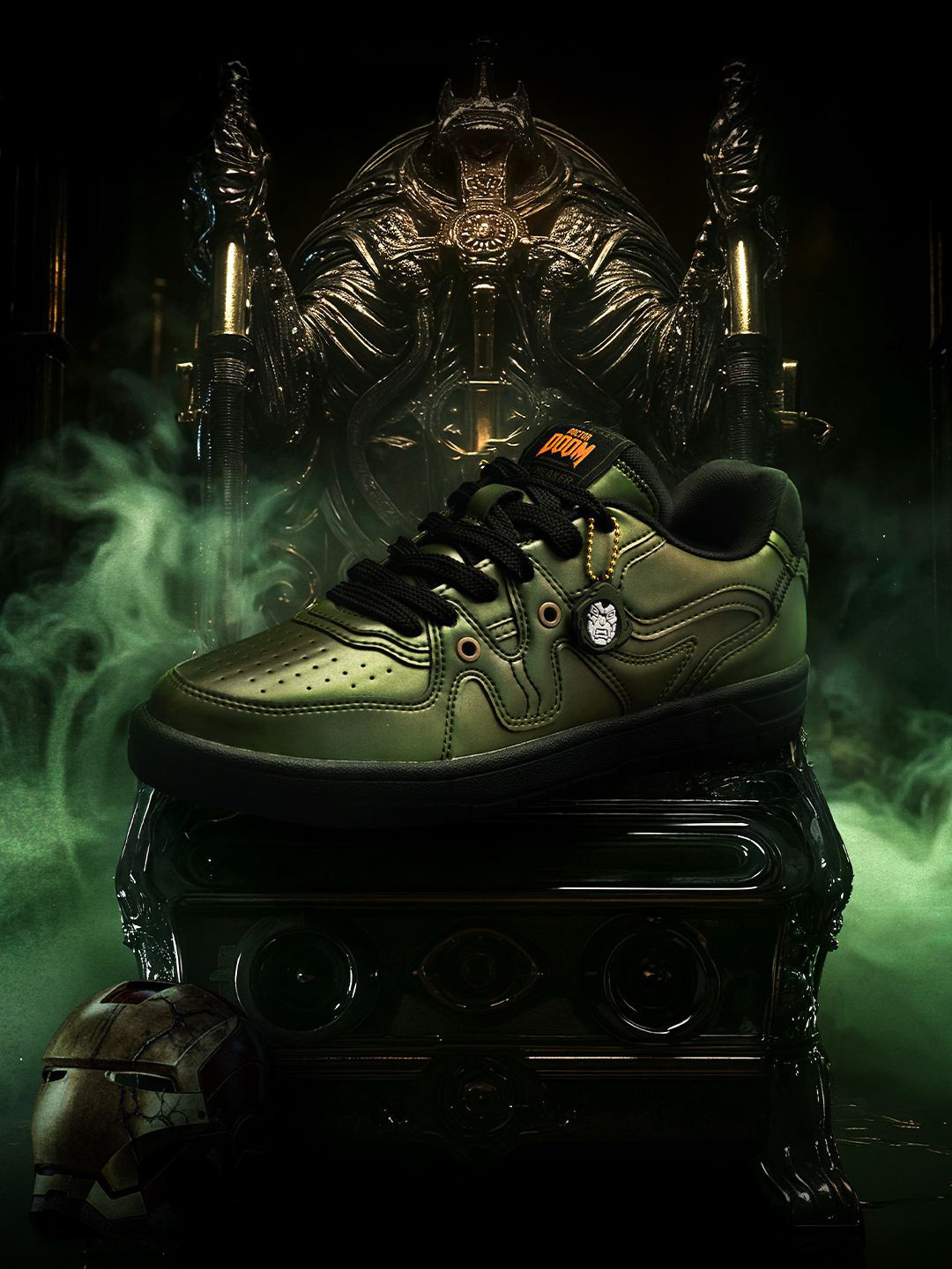 The Souled Store Men Marvel Doctor Doom Printed PU Sneakers