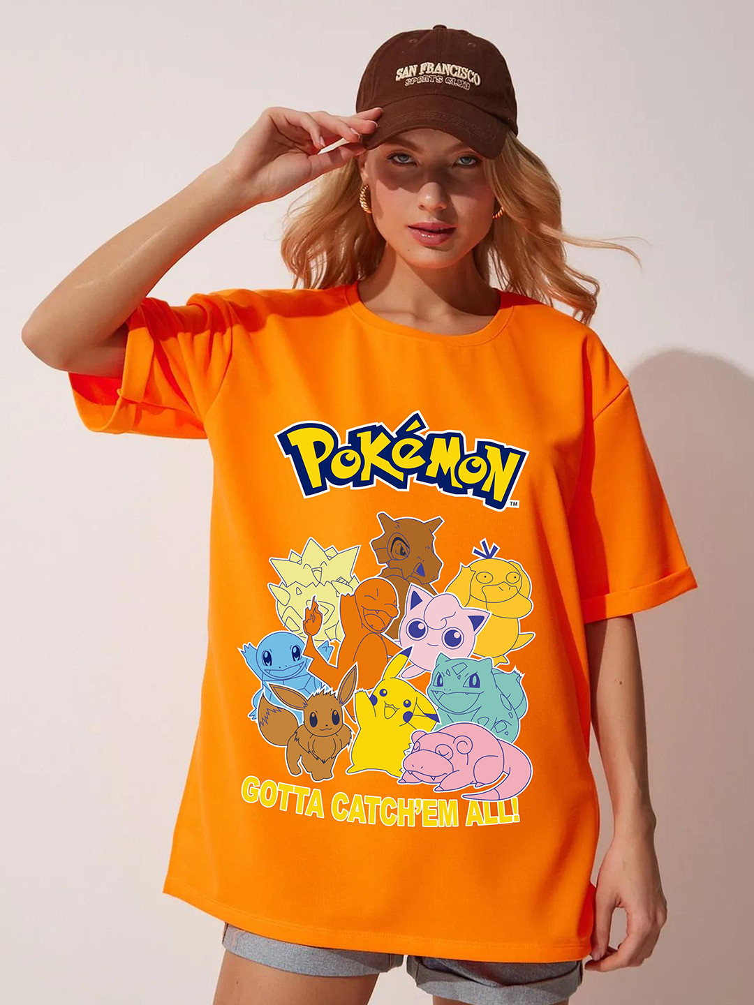 RAYACLOSET Women Humour and Comic Printed Raw Edge T-shirt