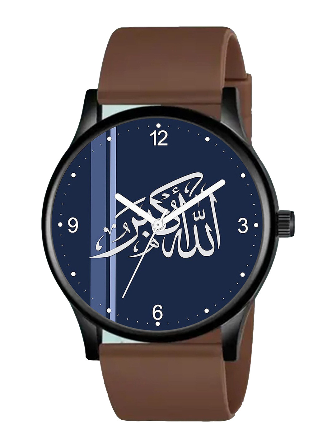 CSAMON Men Printed Dial Analogue Watch - SilmBLK Islamic NUM06 804BRO_SH