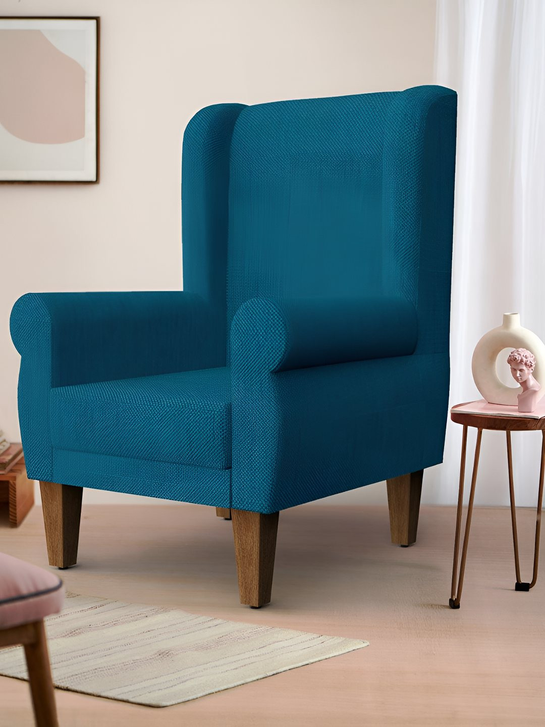 Chumbak Begum Blue WingChair