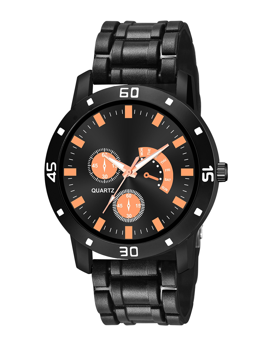 CSAMON Men Bracelet Style Analogue Watch Aeviyo BLK RG D 801BLK_SH