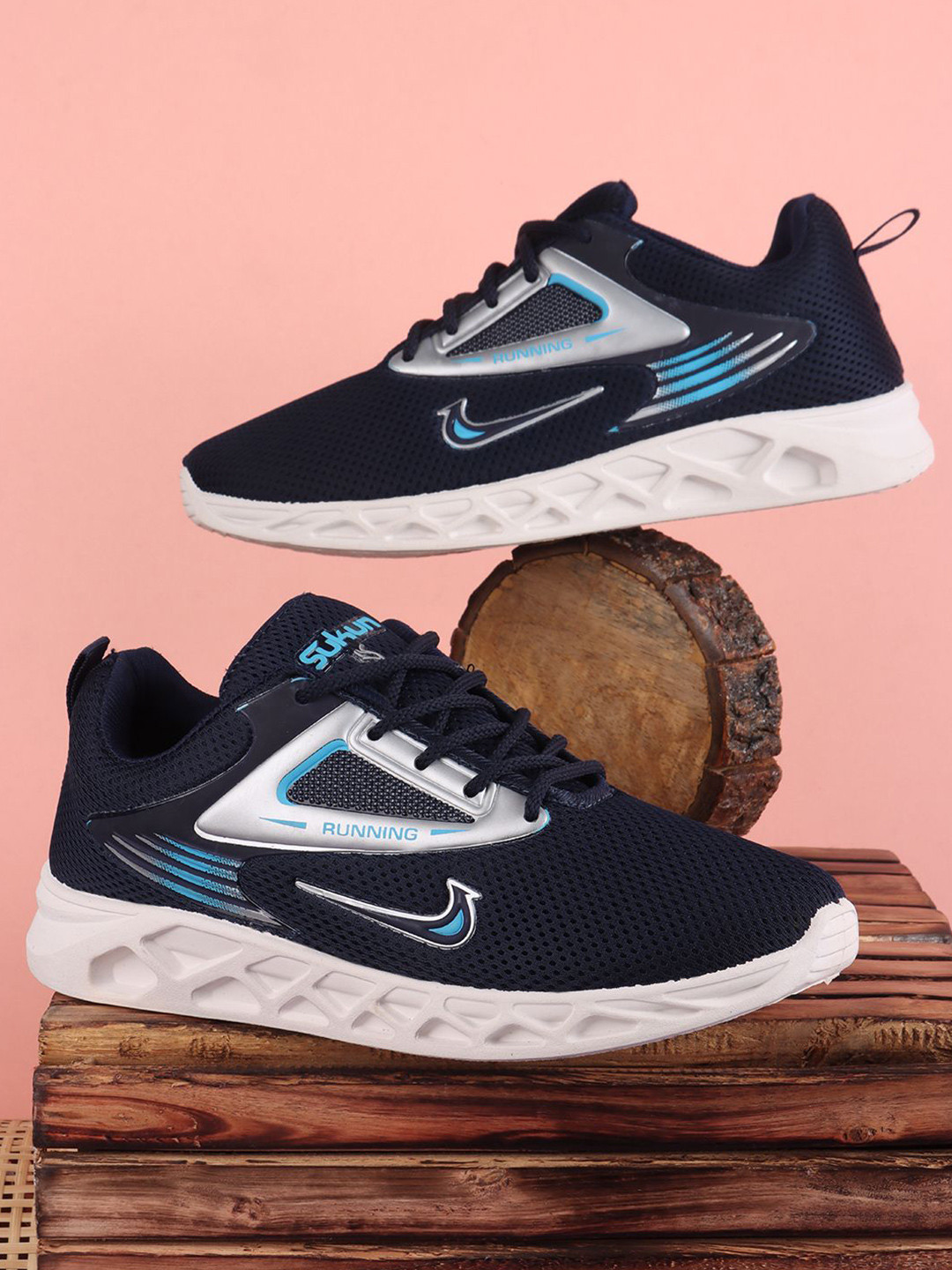 SUKUN Men Mesh Walking Non-Marking Shoes