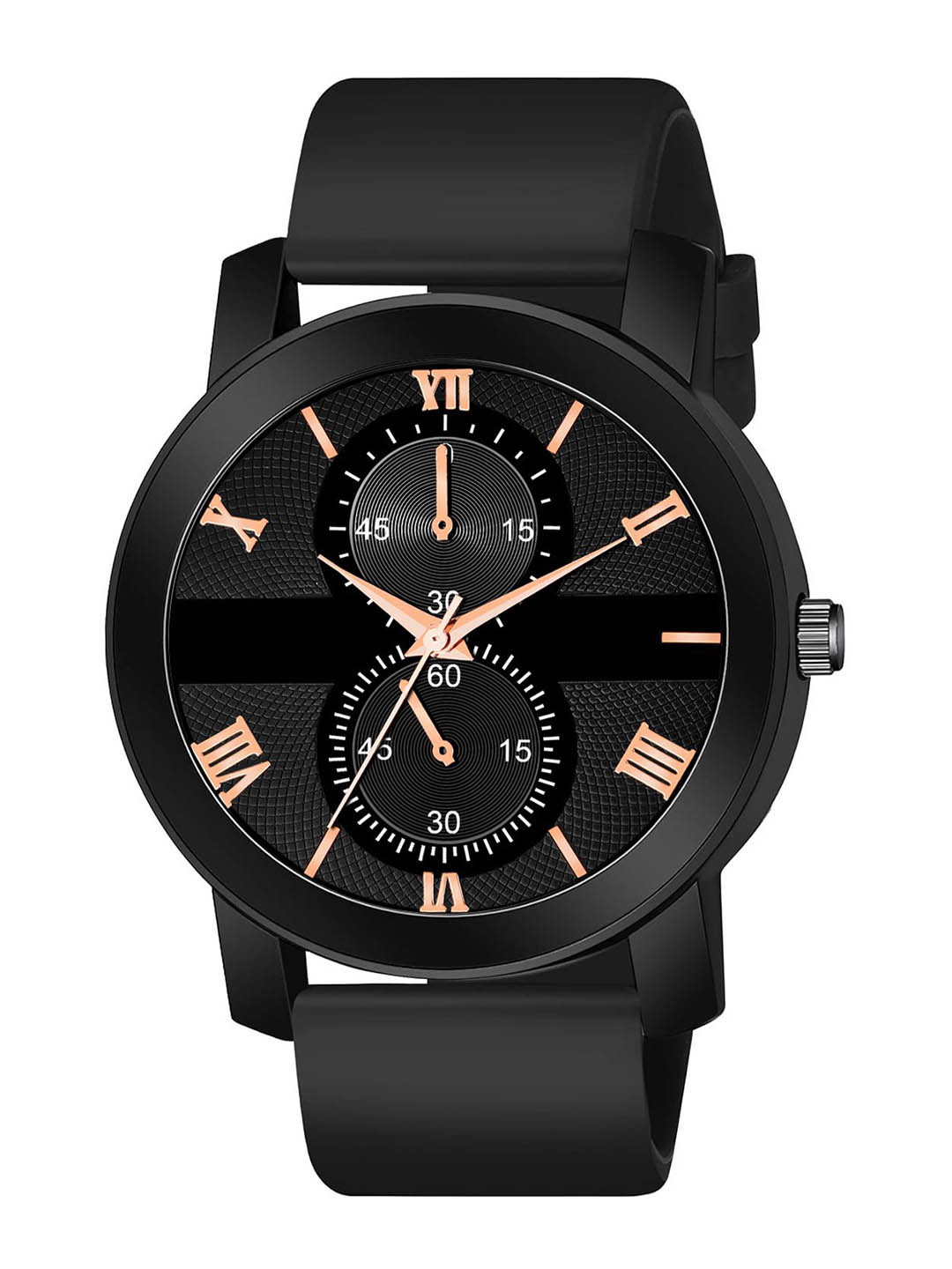 Gopal Shopcart Unisex Textured Dial & Straps Analogue Watch Pado-BLK-C9-D-804-BLK_SH
