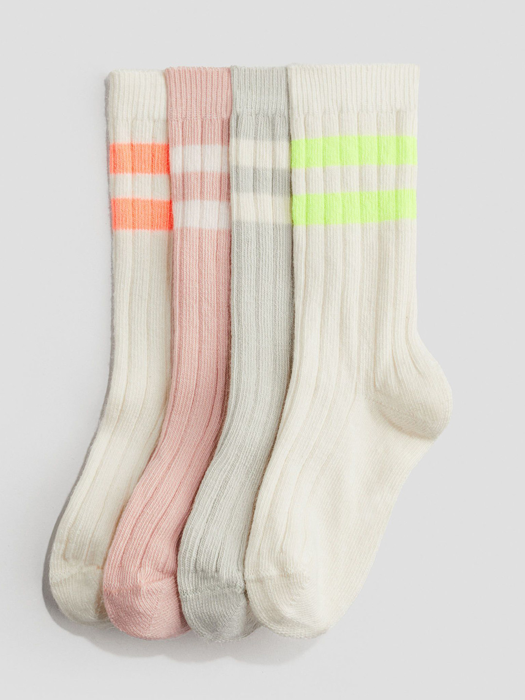 H&M 4-Pack Ribbed Socks