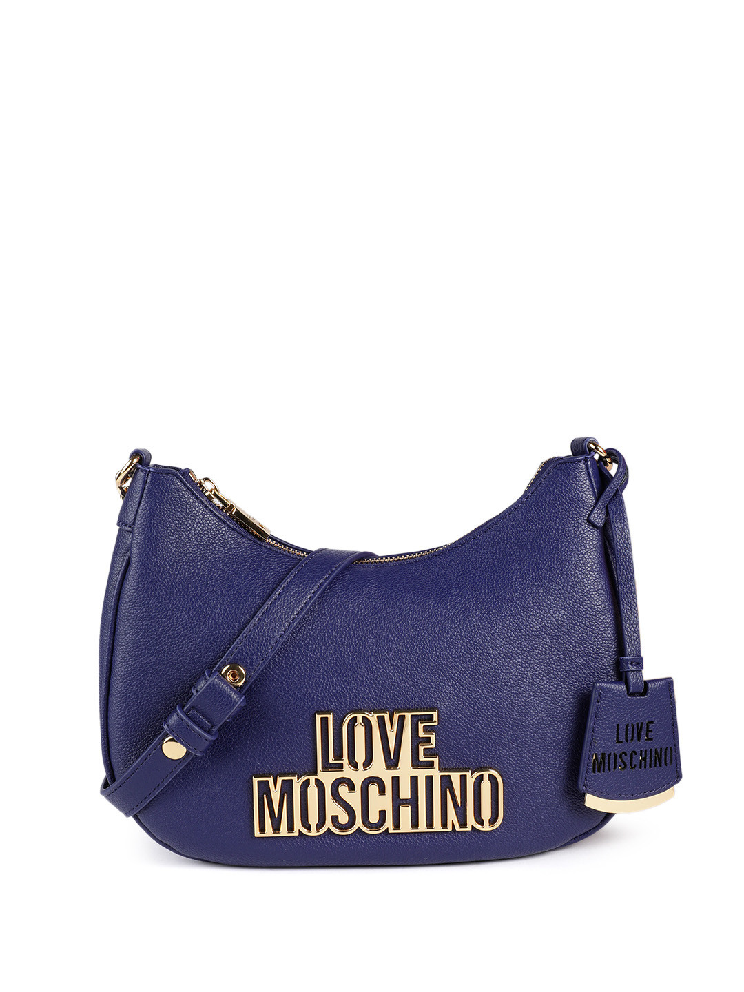LOVE MOSCHINO Brand Logo Embossed Structured Shoulder Bag