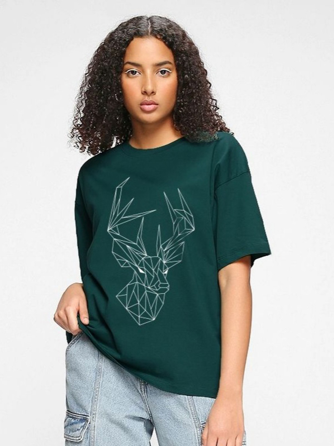 TOGS & TERRE Abstract Printed Oversized T-shirt