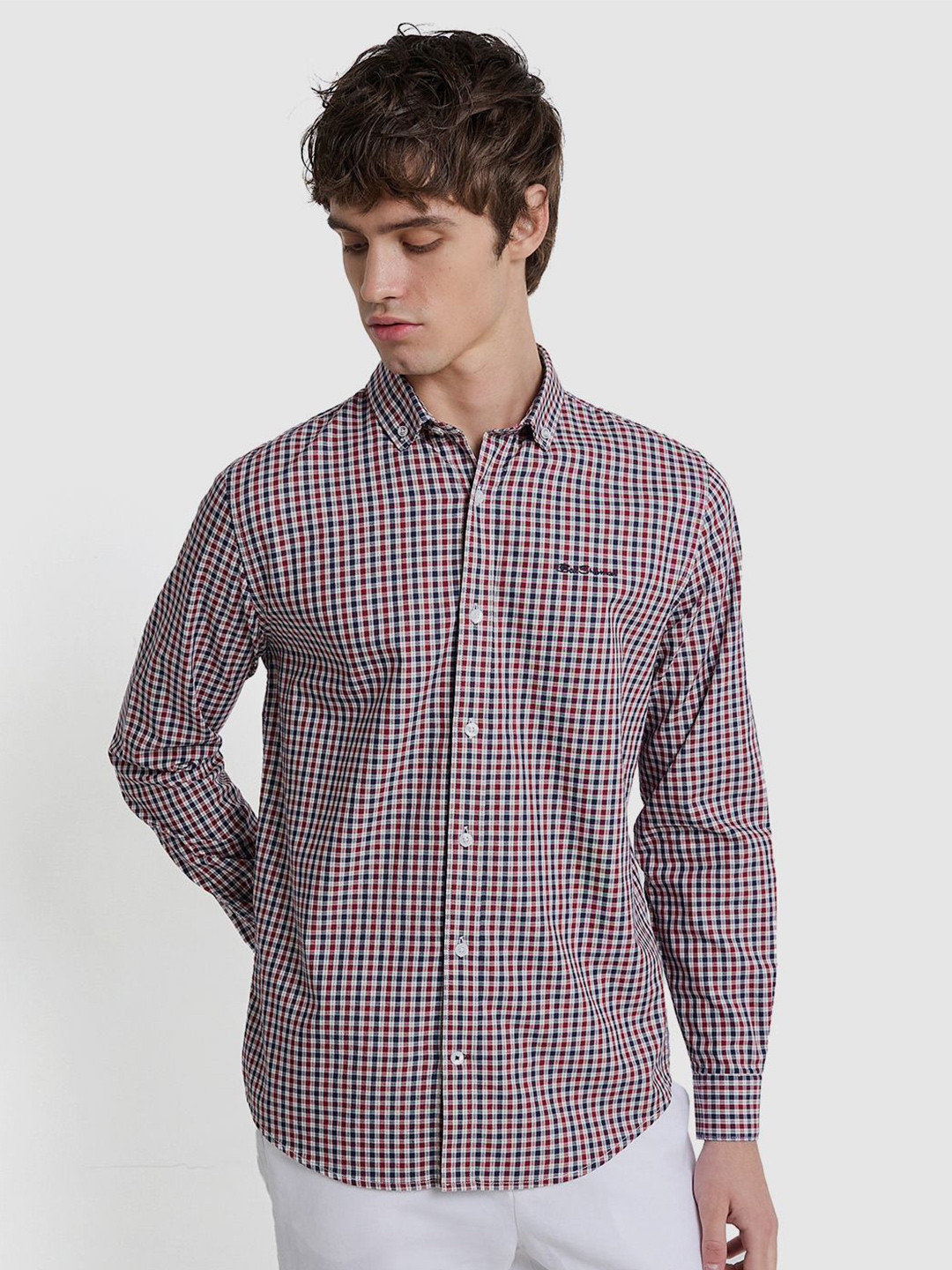 BEN SHERMAN Men Checked Casual Shirt