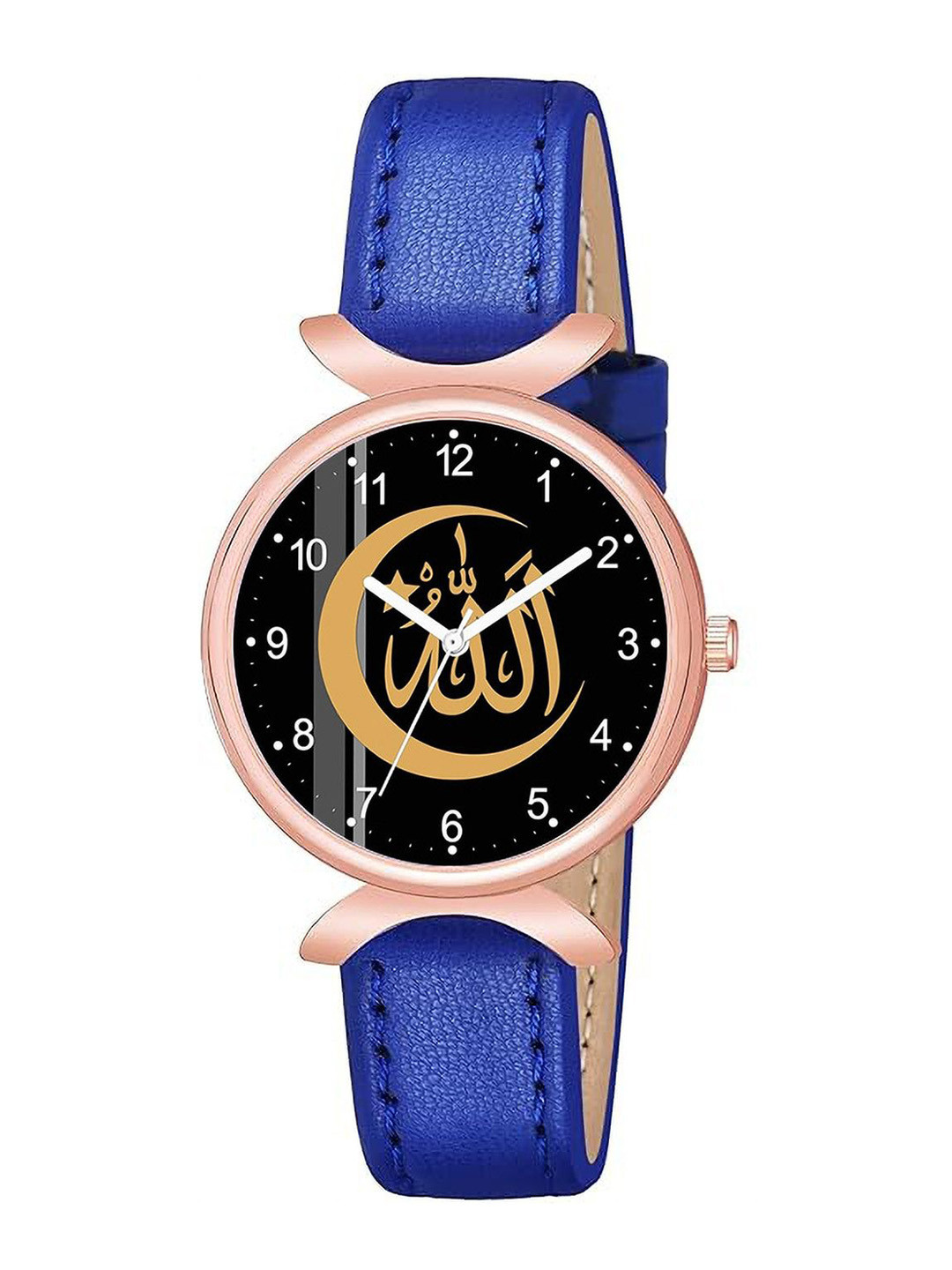 Gopal Shopcart Unisex Textured Straps Analogue Watch C37RG-Islamic-NUM01-BLU-L-W_SH
