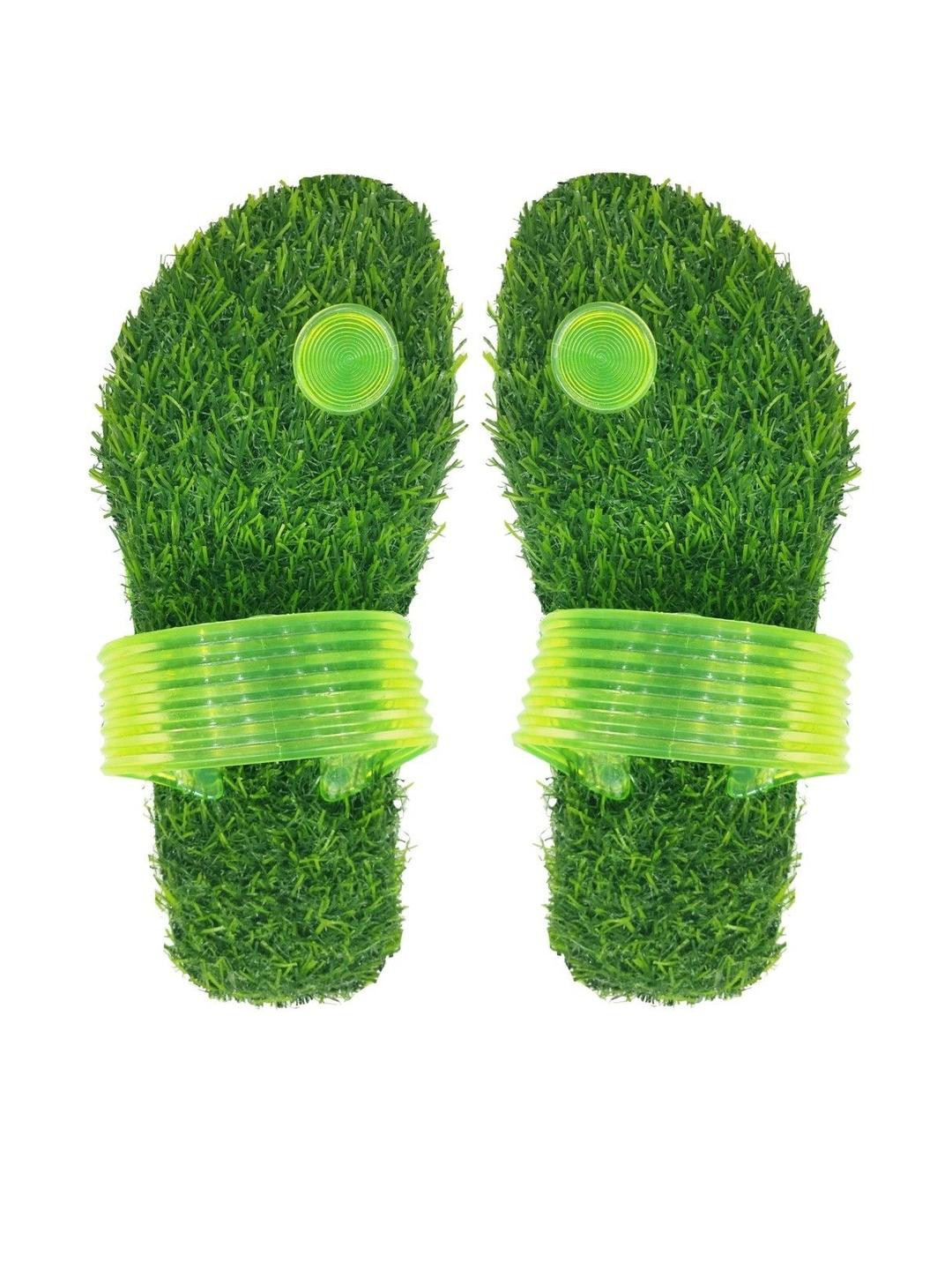 ADJ Men Green Flip Flops