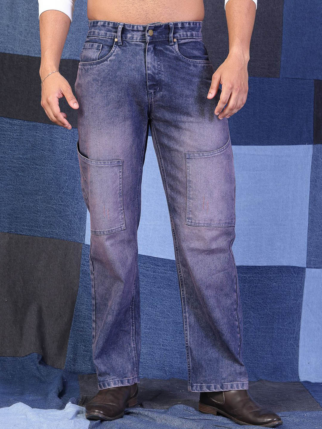 VESTIDO MODAS Men Straight Fit Mid-Rise Light Fade Stretchable Jeans