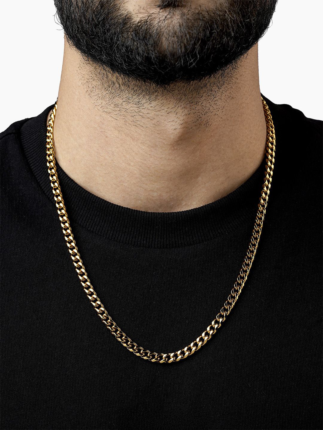 SWASHAA Bieber Men 18K Gold-Plated Chain
