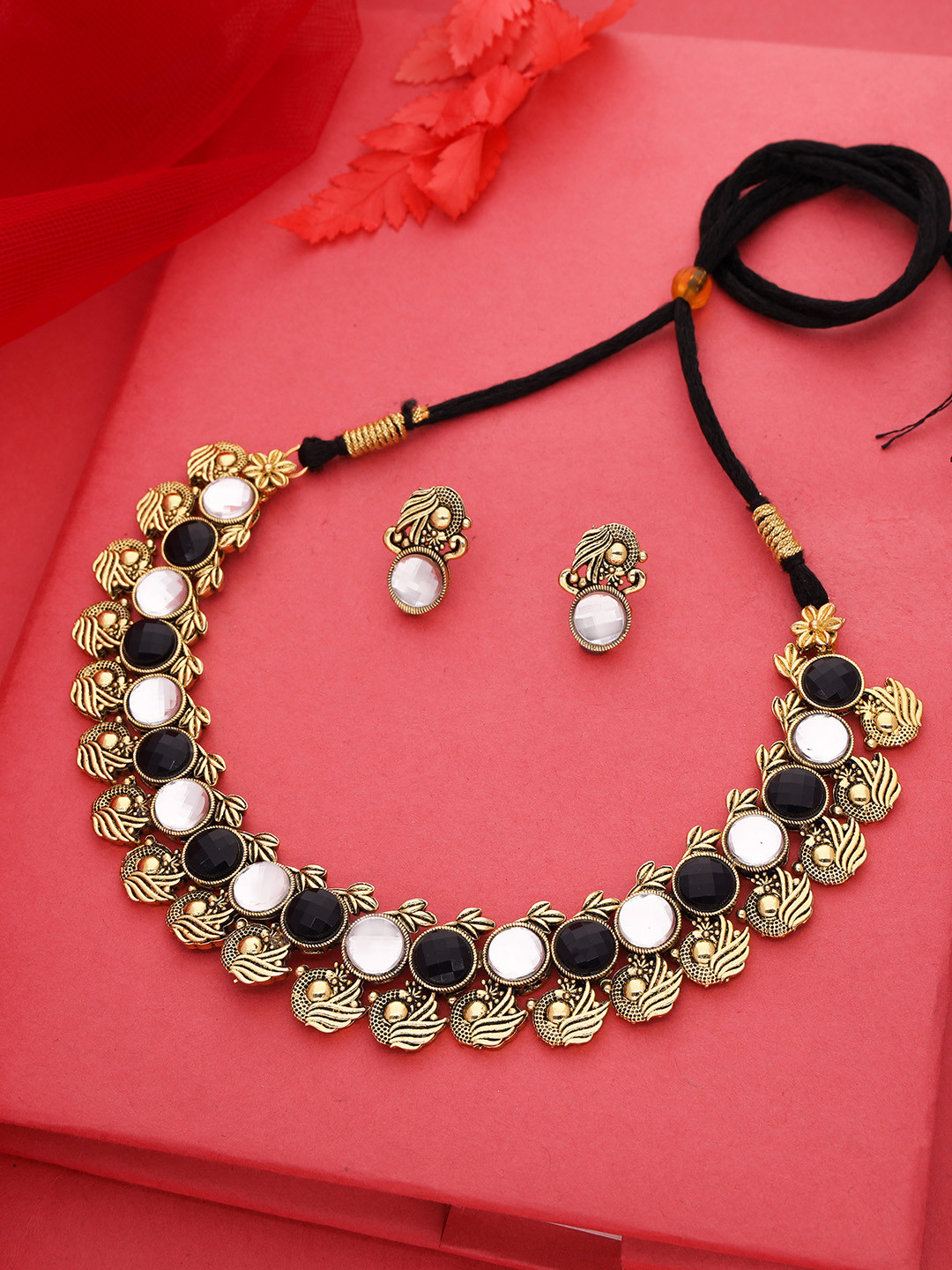 Brado Jewellery Brass Silver Gold Black White Jewellery Set