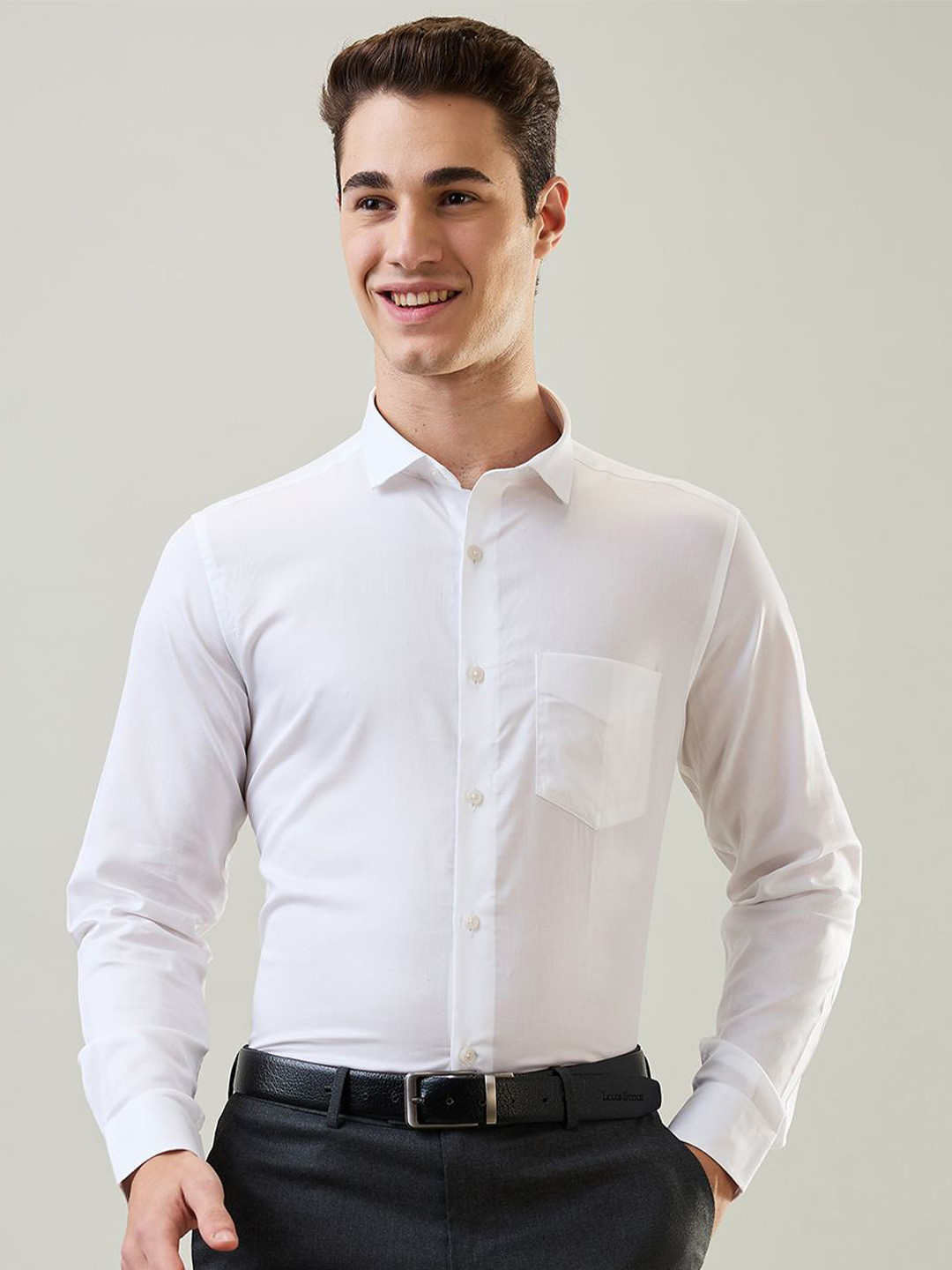 TIM PARIS Tailored Fit Pure Cotton Formal Shirt