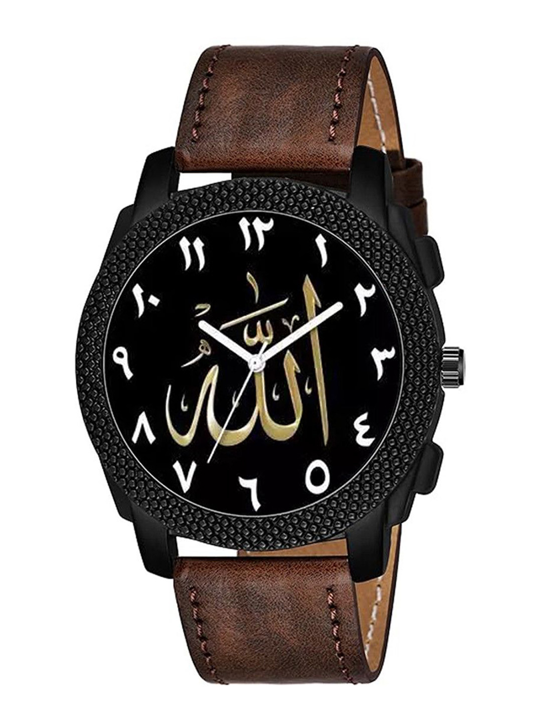 CSAMON Men Printed Analogue Watch C1004BLK Islamic NUM07 Maroon