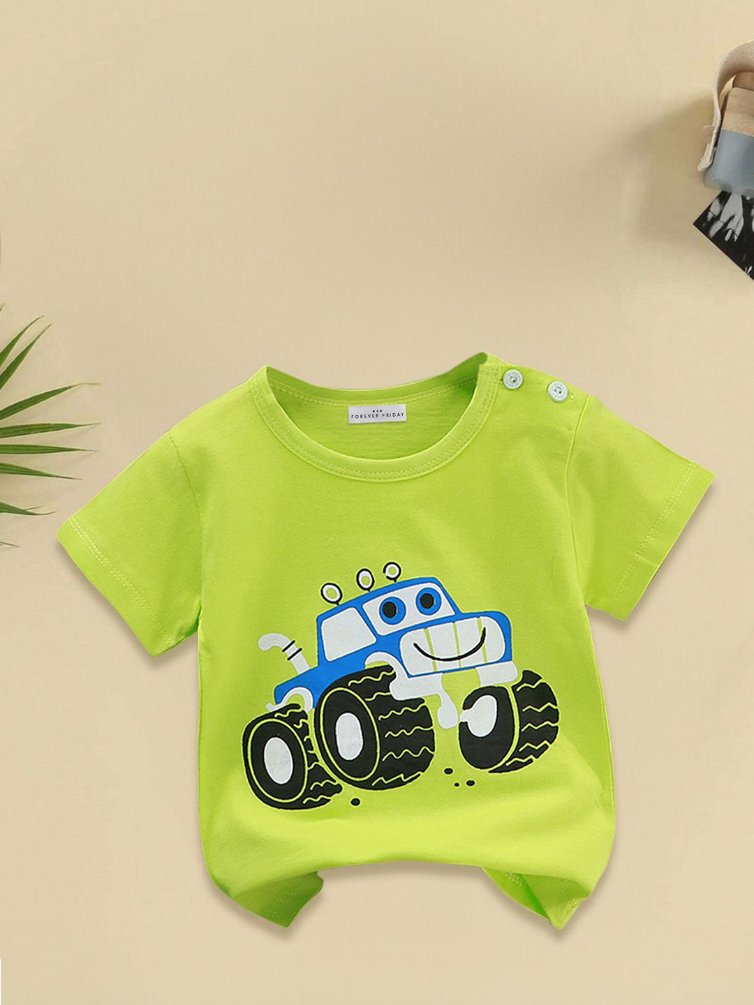 FOREVER FRIDAY Boys Humour & Comic Printed Short Sleeves Round Neck Casual T-shirt