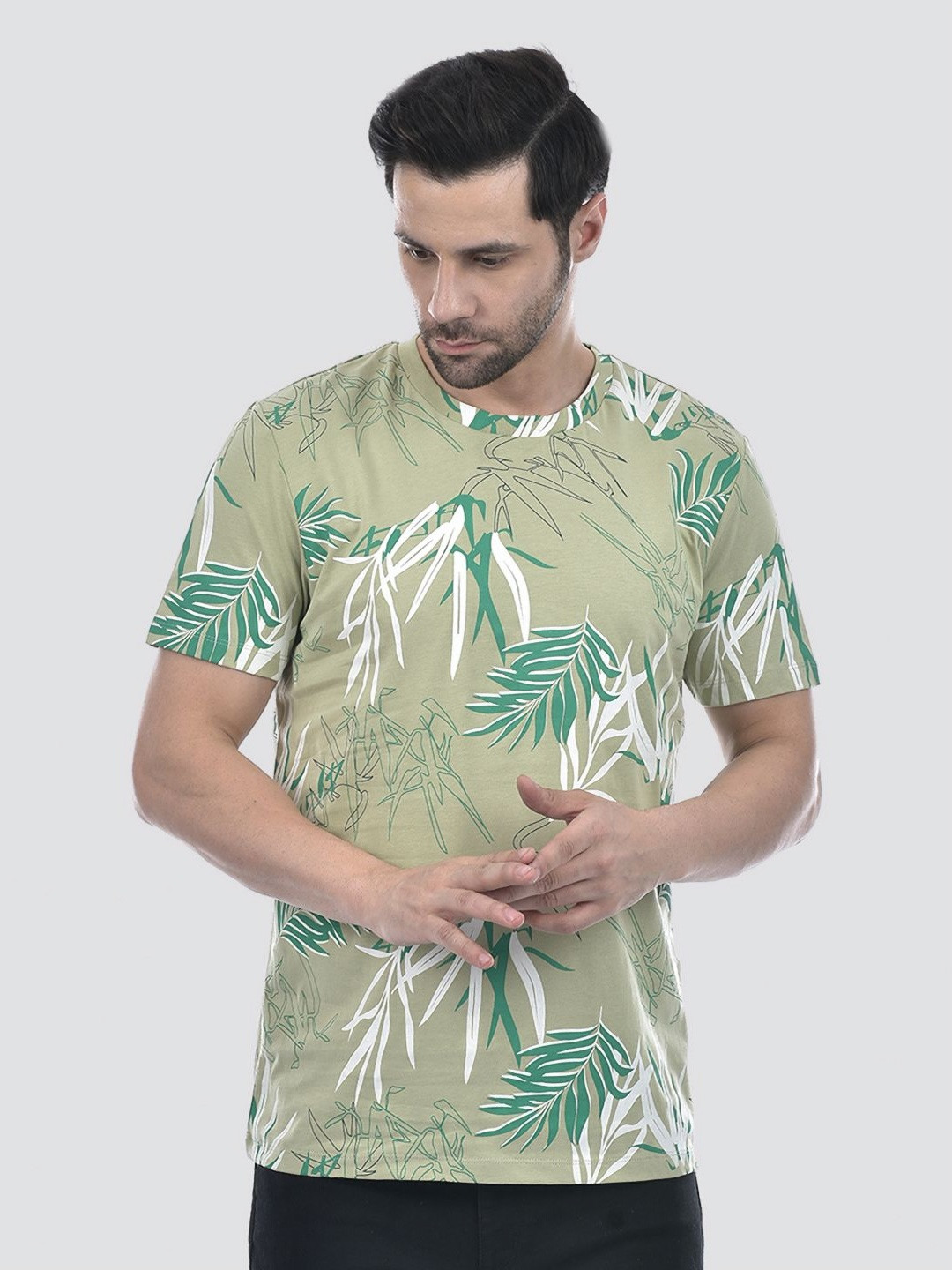 CAMLA Men Tropical Printed T-shirt