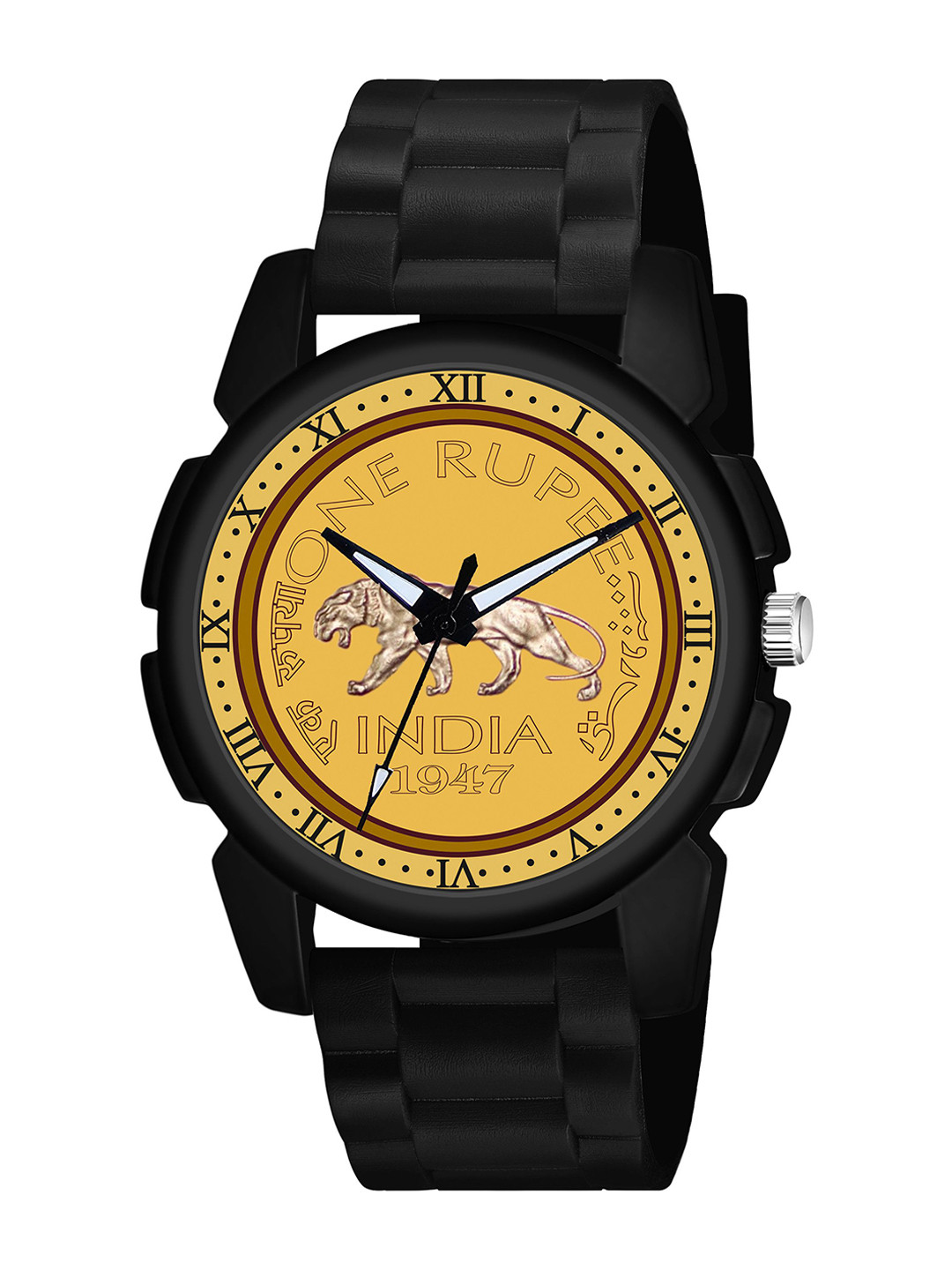 Gopal Shopcart Unisex Bracelet Style Straps Analogue Watch J16BLK-GOLDROM-RS-NEW-PU_SH