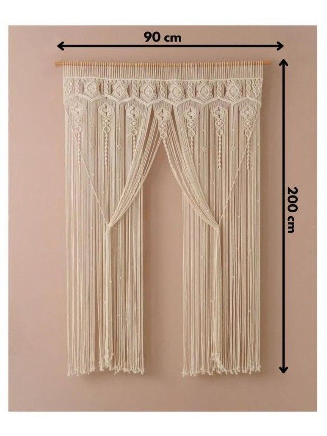 Alaaya Decor Off White Ethnic Motifs Sheer Door Curtain