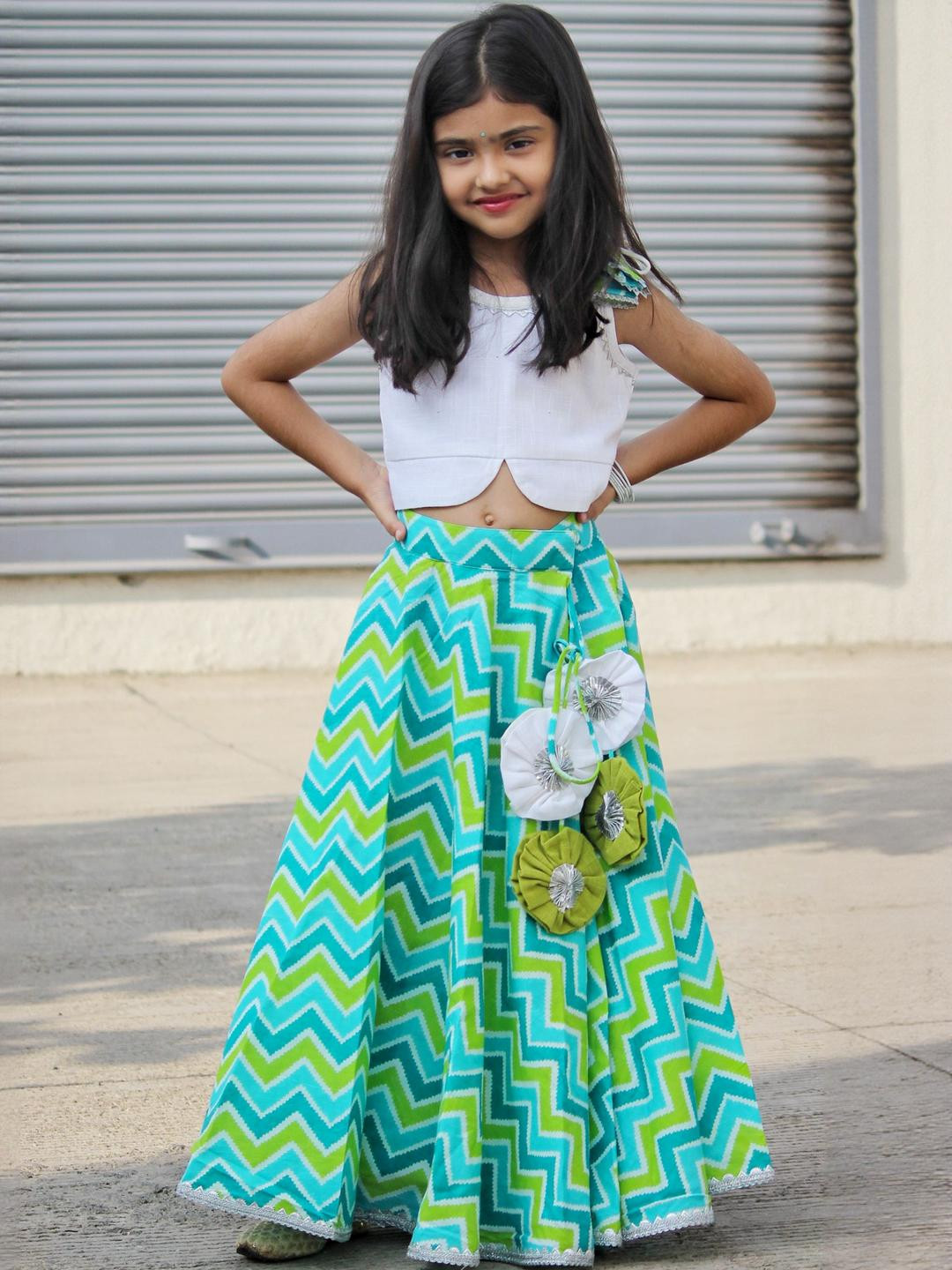 Mamma's Bear Girls Cotton Ready to Wear Lehenga Choli