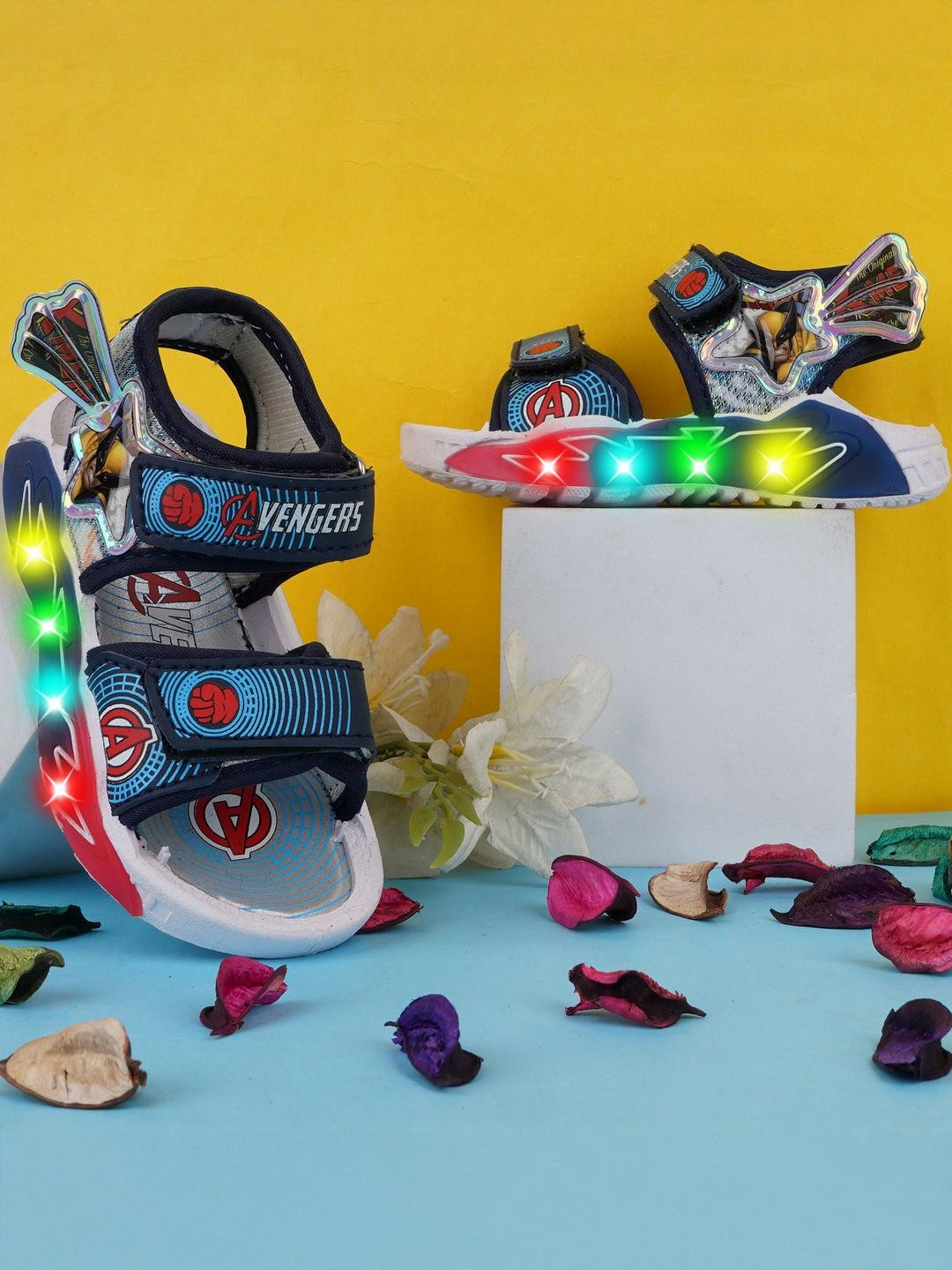 LMG Lifestyle Kids Unisex Brand Led Light Avenger Dancing Comfort Sandals