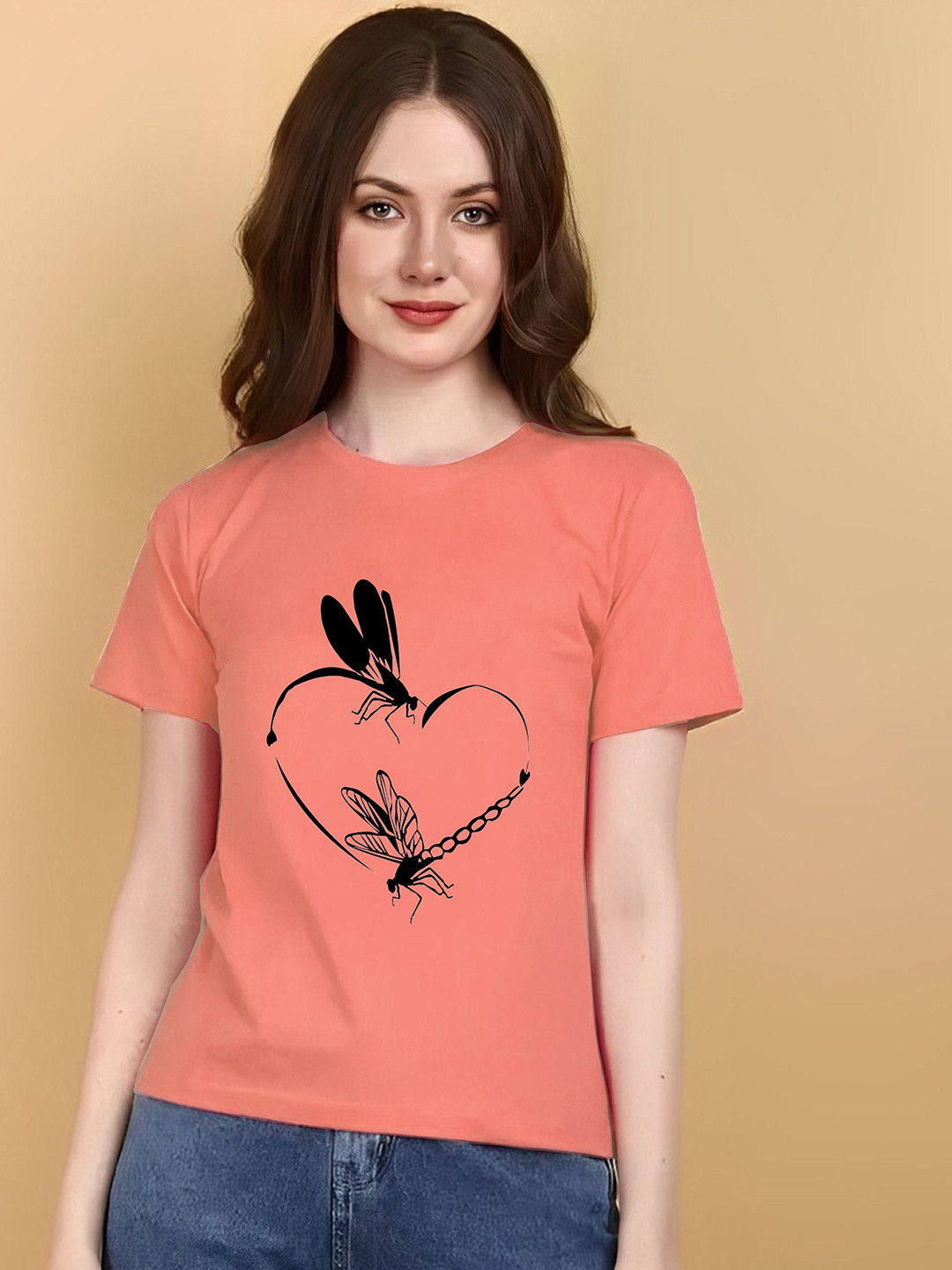 Kushi Flyer Women 1 Graphic Printed Raw Edge T-shirt