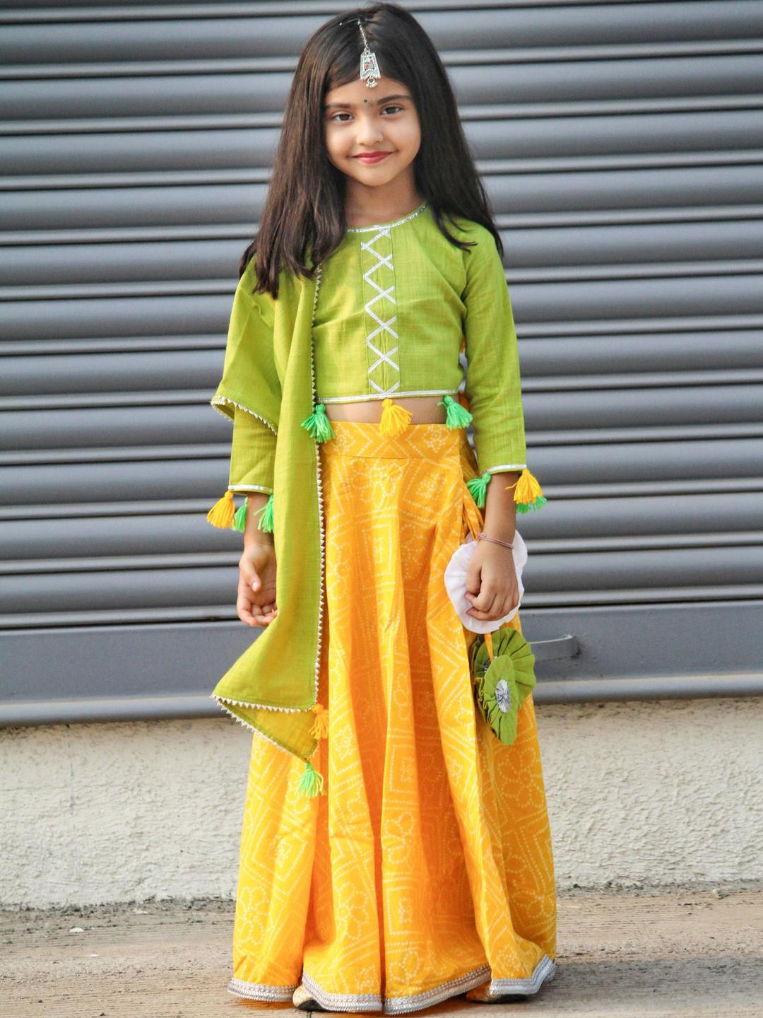 Mamma's Bear Kids Cotton Lehenga Choli