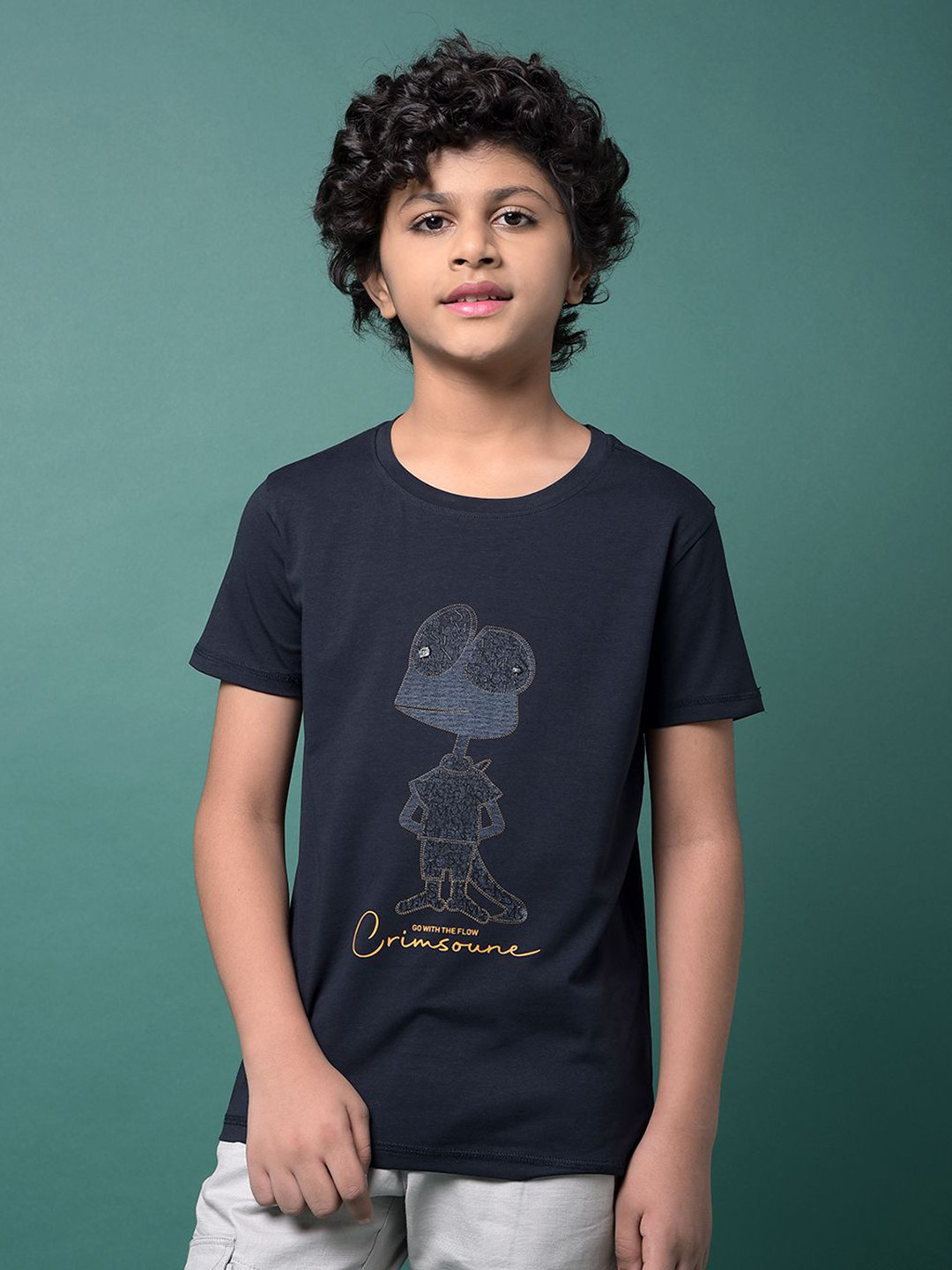 Crimsoune Club Boys Raw Edge T-shirt