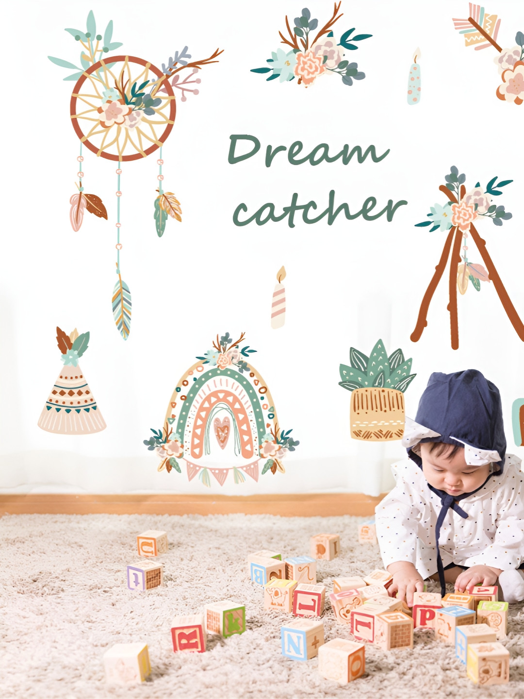 INDIAN ROYALS Dream Catcher PVC Vinyl Wall Sticker
