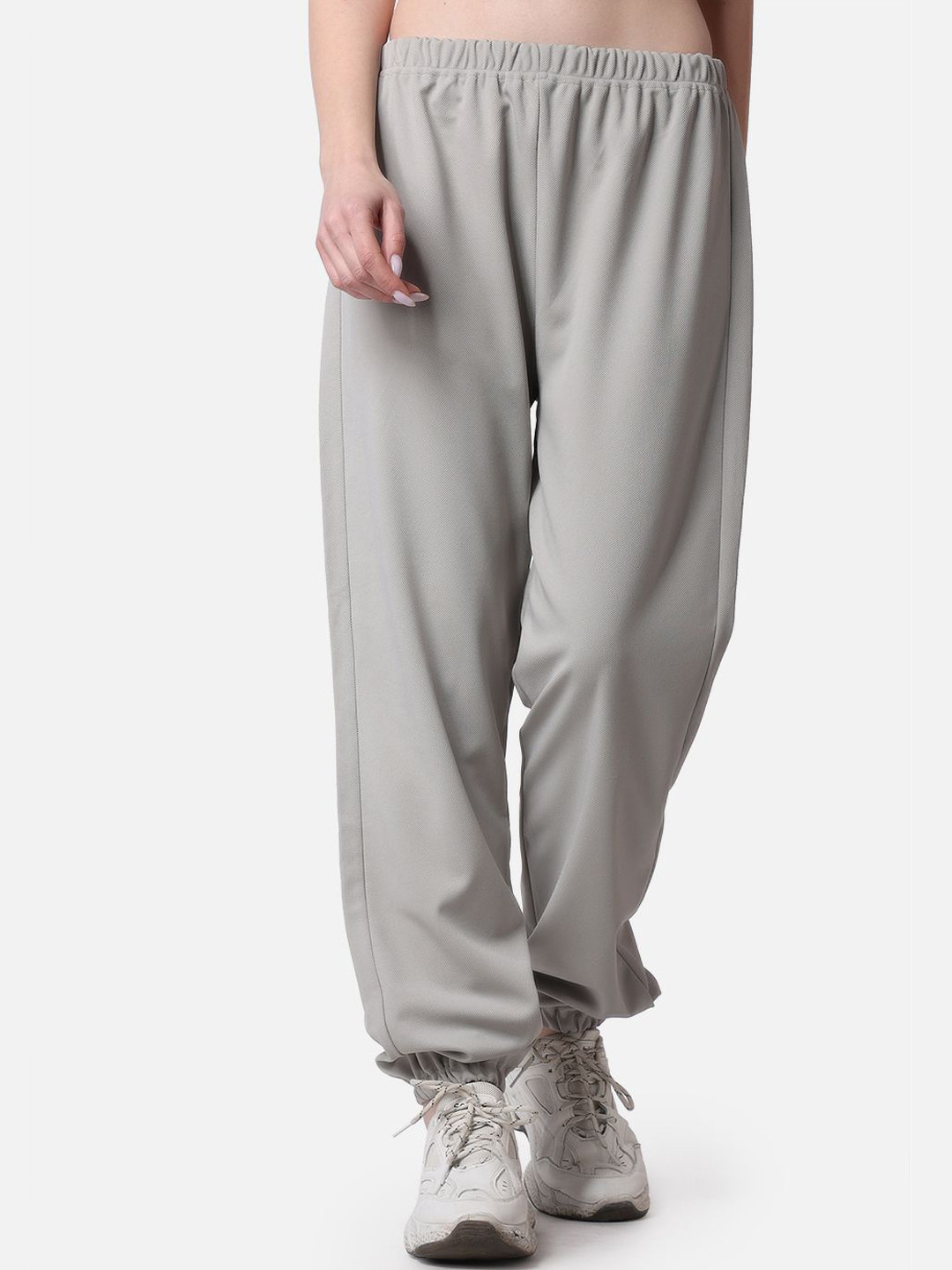 Popwings Women Relaxed Loose Fit High-Rise Joggers Trousers