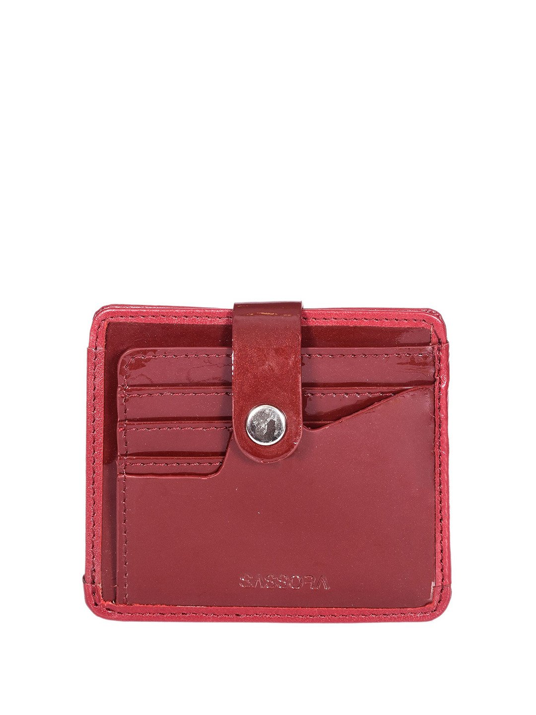 Sassora Unisex Cut Work Leather Card Holder