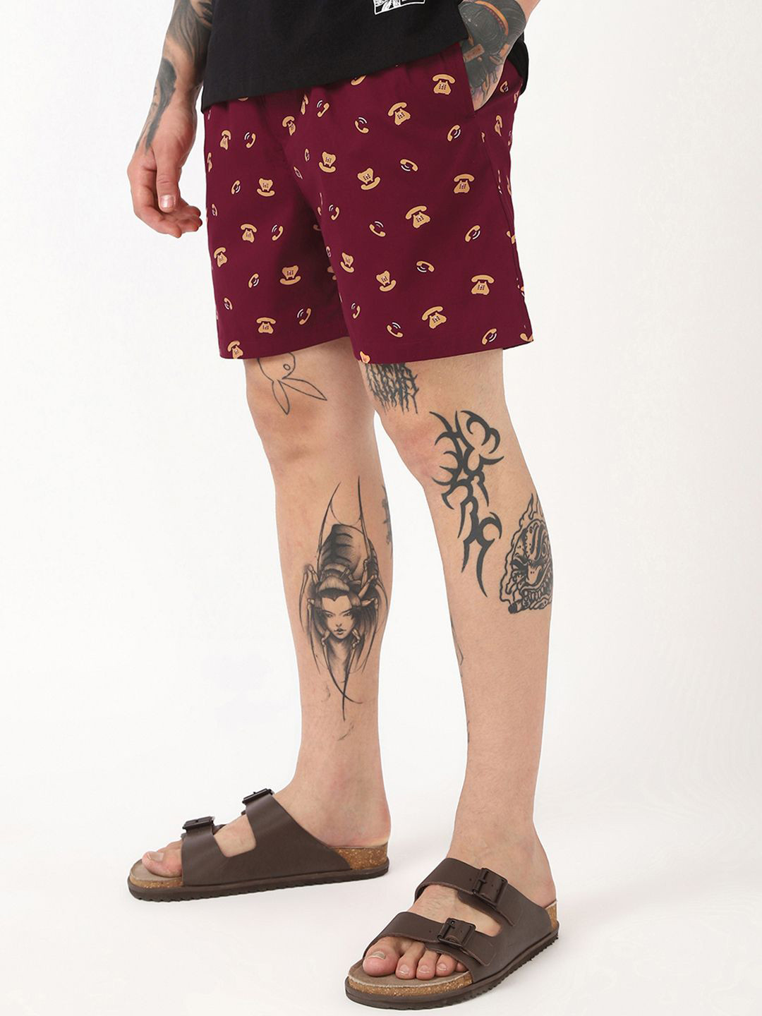 Bewakoof Men Red All Over Printed Boxers