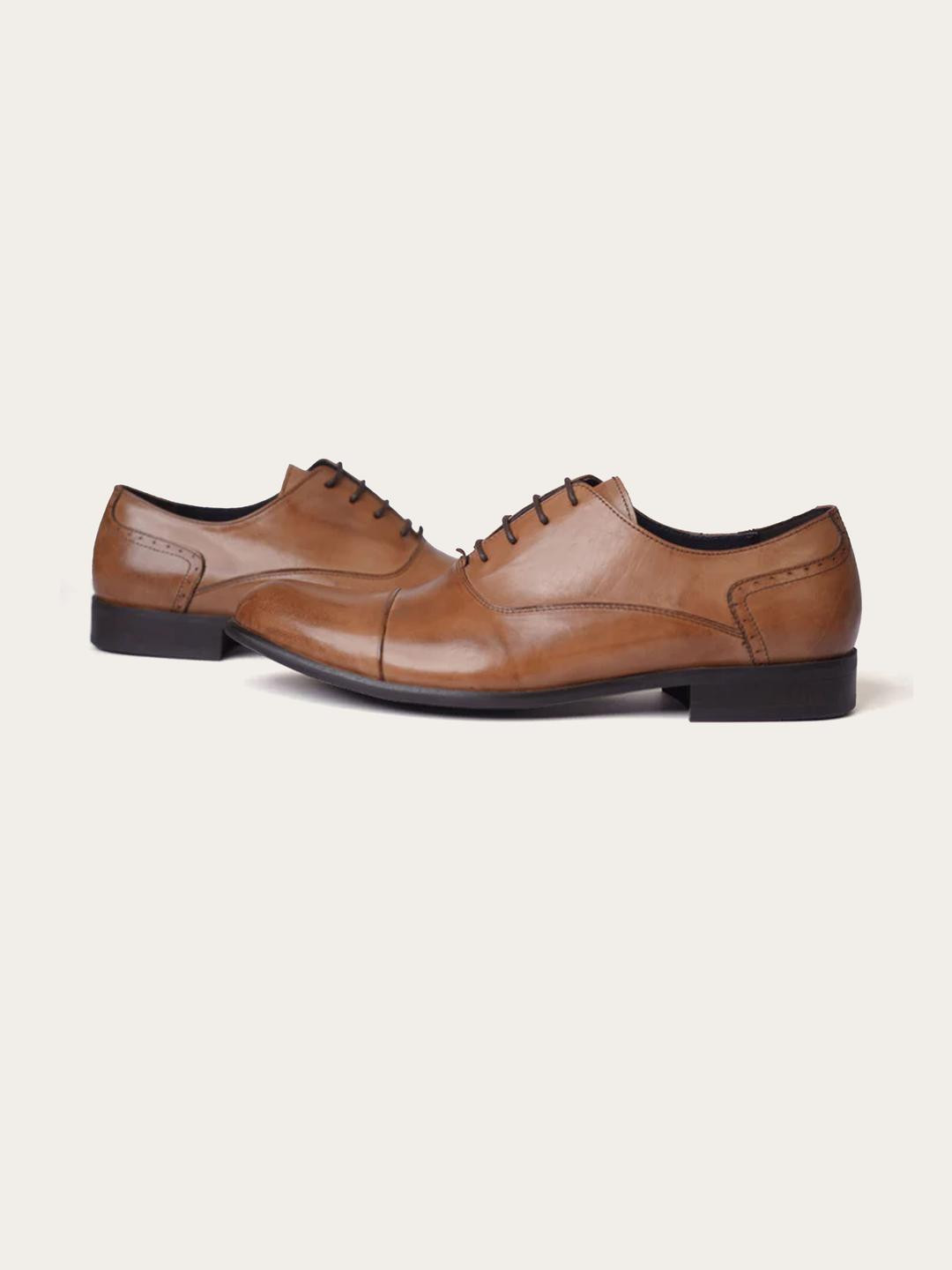 Eletto Brun Tan Triumph Men Lace-Ups Formal Shoes