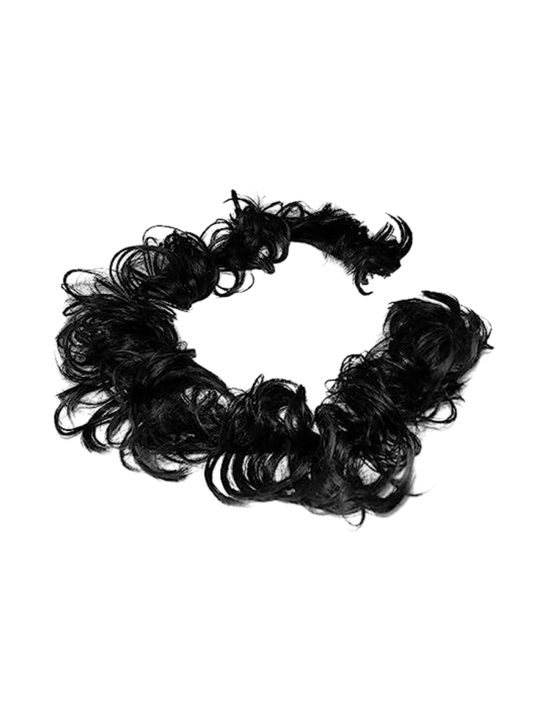 AHS Halo Curly Ponytail Hair Extension - Black - 25 Inch