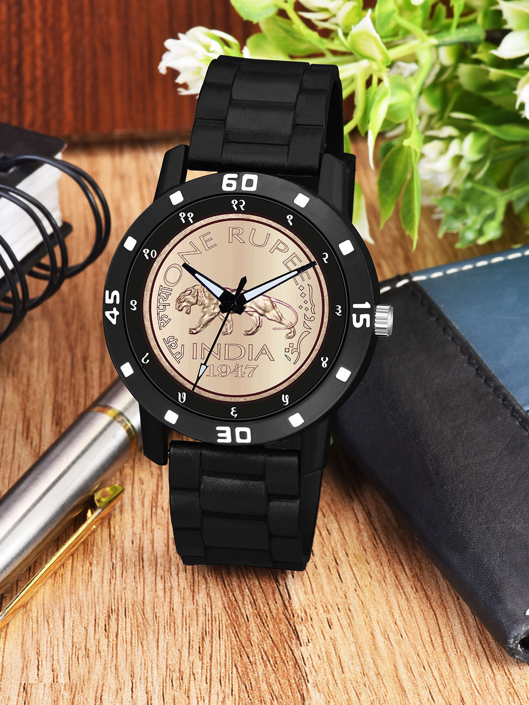 CSAMON Men Dial & Bracelet Style Straps Analogue Watch AeviyoBLK GREY RS NEW PU_SH