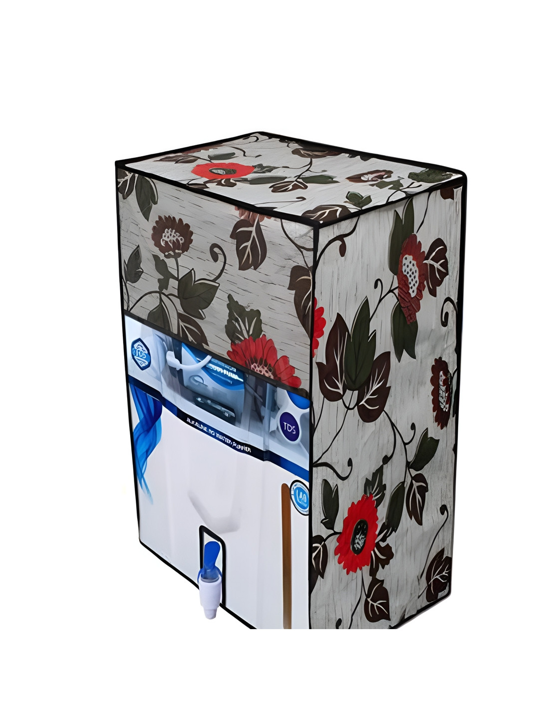 Kalra Magic Grey & Green Printed Water Purifier Cover